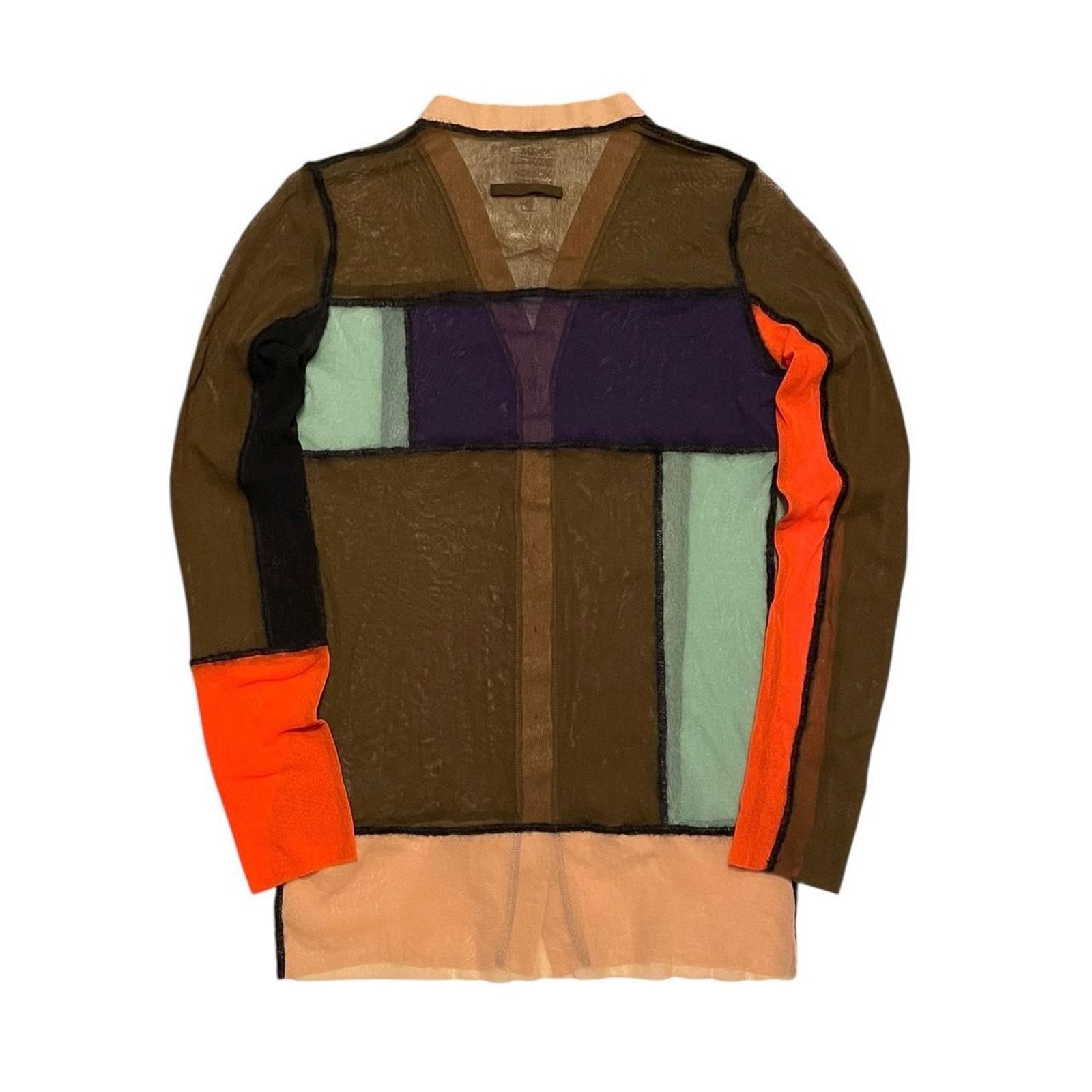 Jean Paul Gaultier VTG 90s y2k Jean Paul Gaultier x Fuzzi micro mesh cardigan Size L / US 10 / IT 46 - 2 Thumbnail