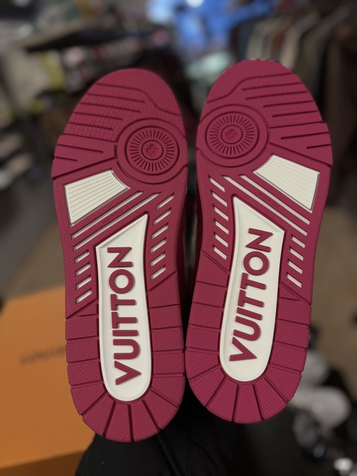 Louis Vuitton Louis Vuitton Low Top Pink Trainers Size 9LV/10US (NEW) Size US 10 / EU 43 - 12 Thumbnail
