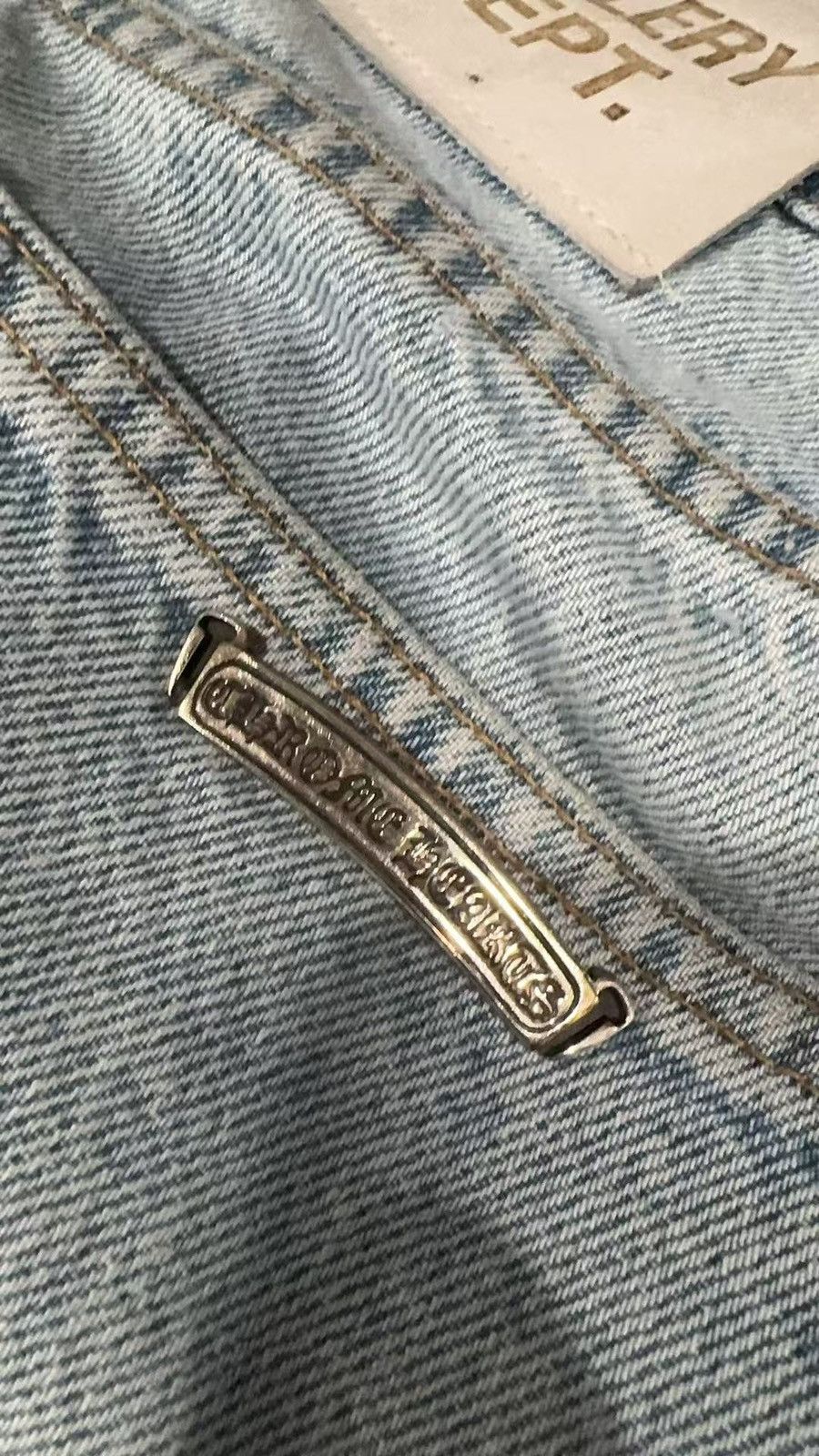 Chrome Hearts × Gallery Dept. Chrome hearts x Gallery dept 1 of 1 custom denim flare sz 34 Size US 34 / EU 50 - 22 Thumbnail