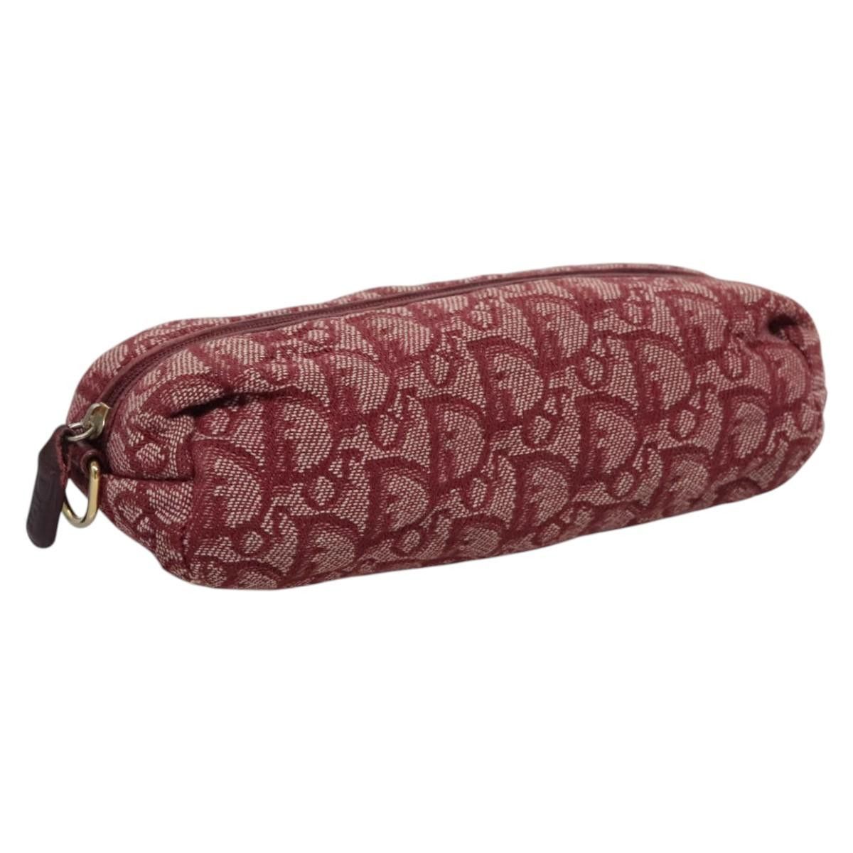 Dior Trotter Red Canvas Clutch Bag (Pre-Owned) Size ONE SIZE - 1 Thumbnail