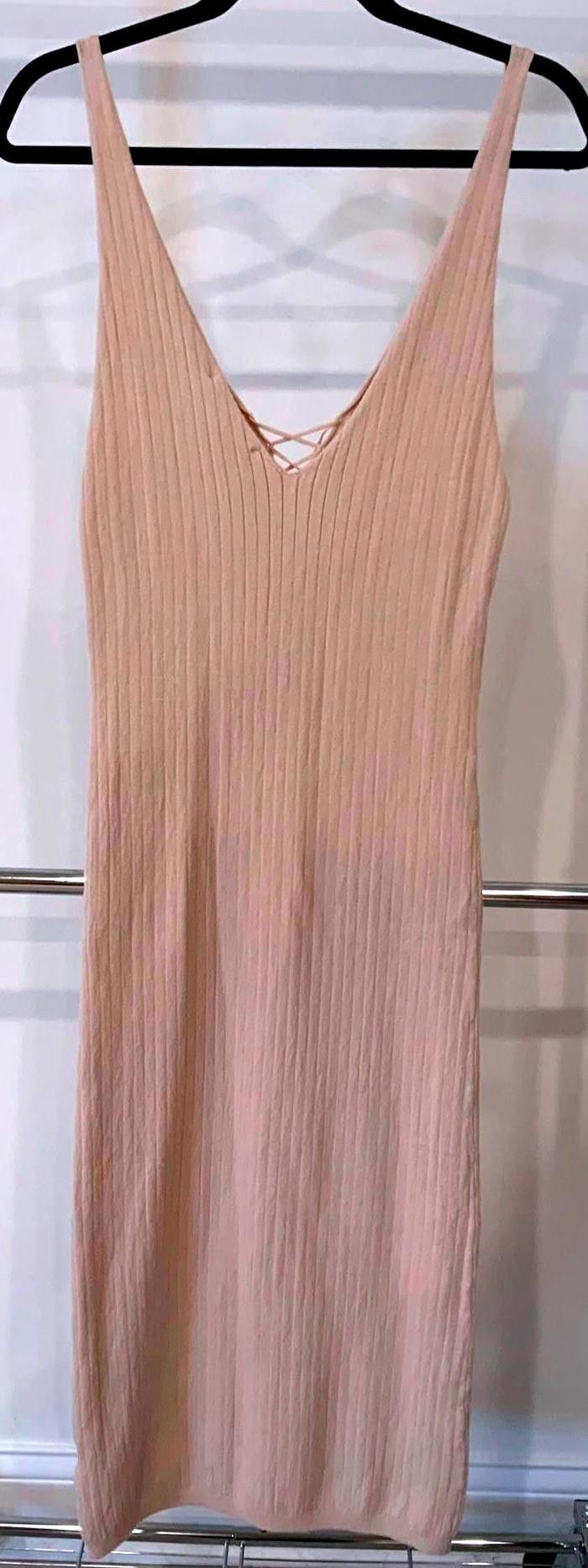 Designer Lovestitch Women's Knit Maxi Dress - Lightweight & Breezy Size L / US 10 / IT 46 - 2 Thumbnail