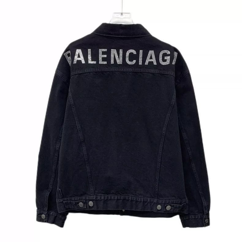 Balenciaga Balenciaga Black Logo Denim Jacket Long Sleeve-2505 Size US XS / EU 42 / 0 - 2 Thumbnail