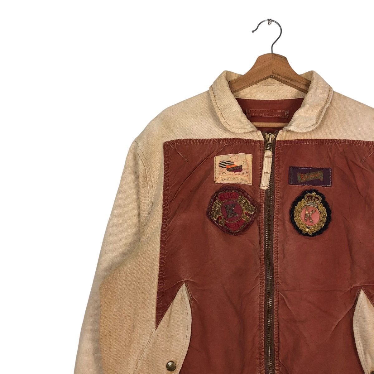 Japanese Brand 🔥VINTAGE BOMBER JACKET KARL HELMUT FULL PATCHES PARACHUTE Size US M / EU 48-50 / 2 - 9 Thumbnail