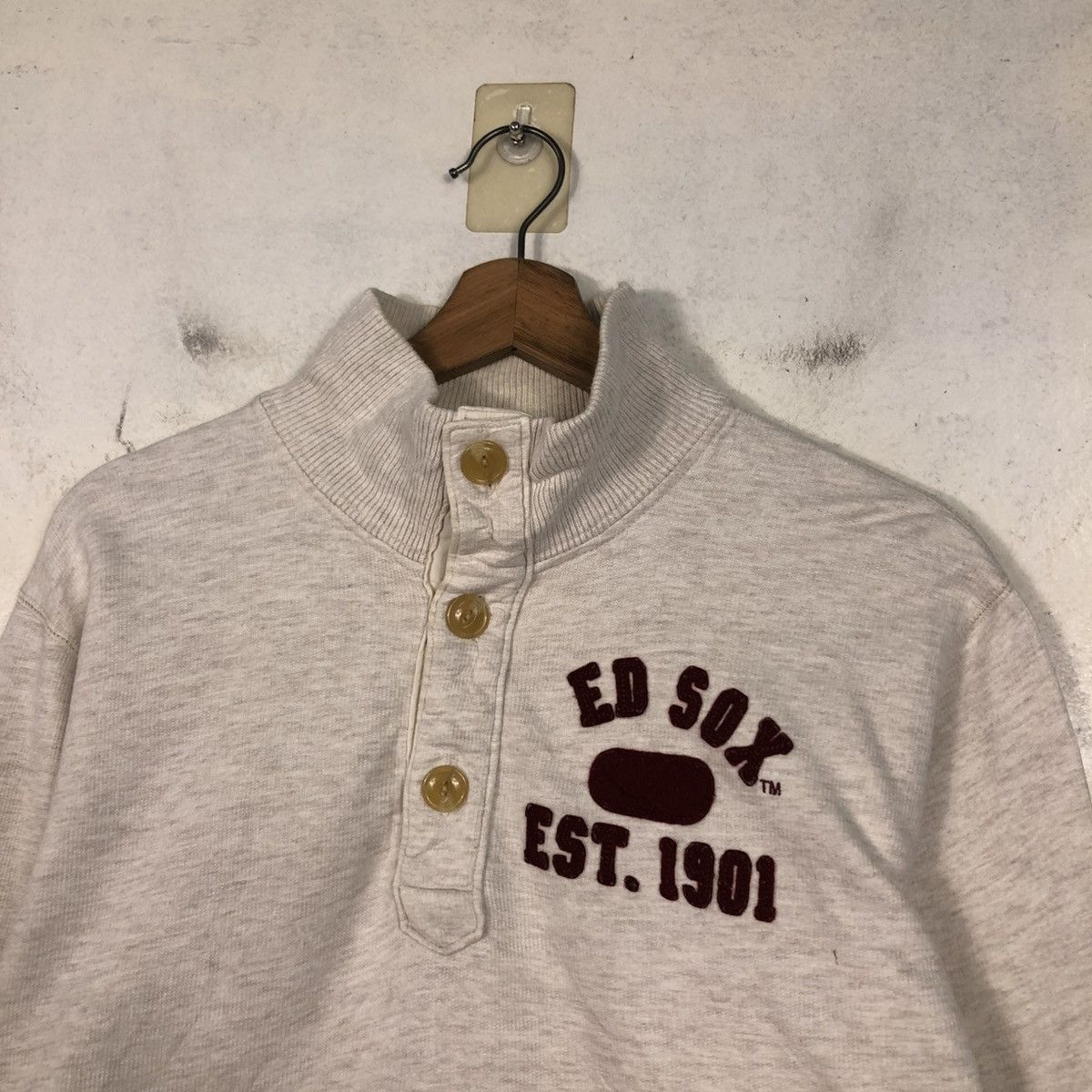 Japanese Brand 📌Vintage Sweatshirt Red Sox Big Logo Size US M / EU 48-50 / 2 - 10 Thumbnail
