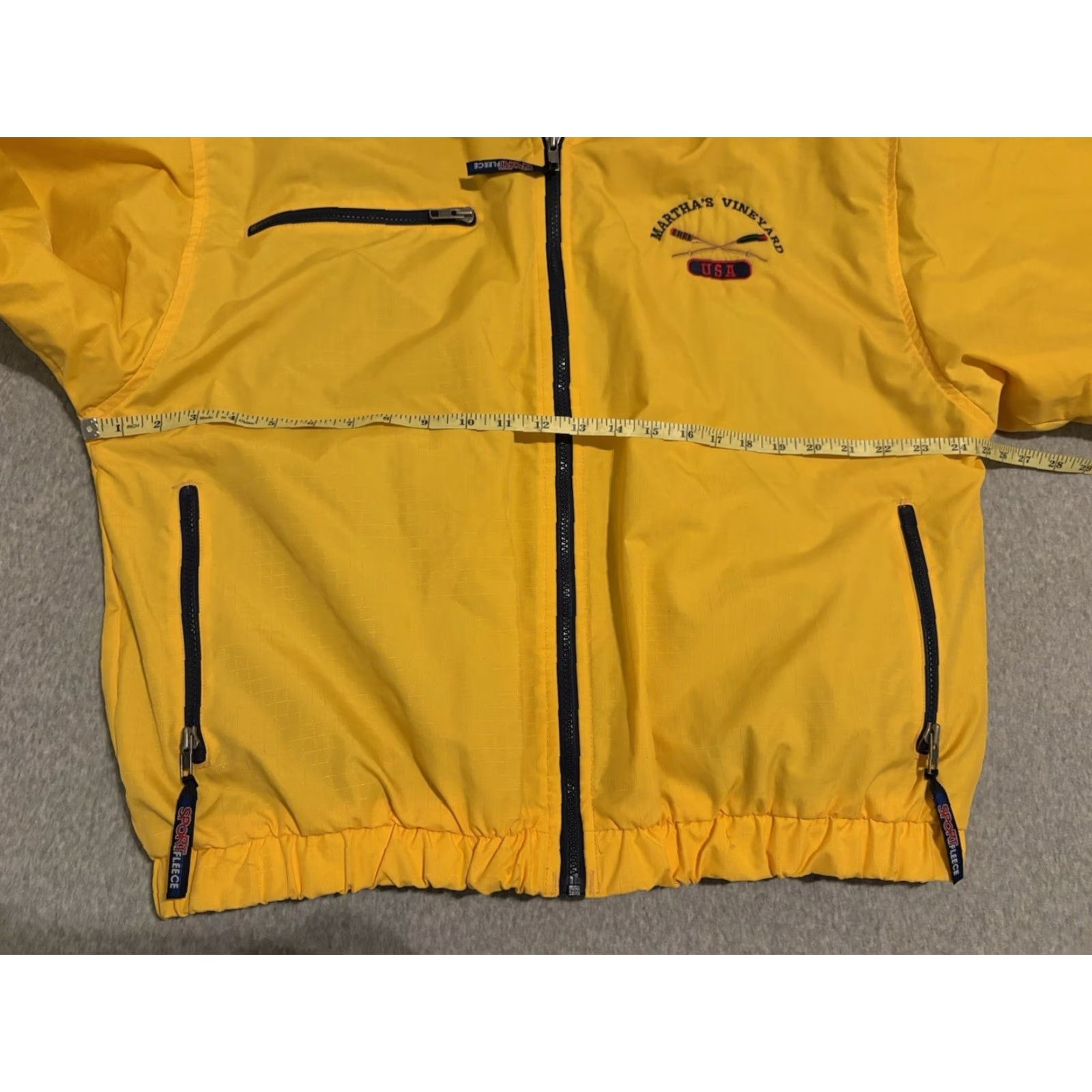 Dunbrooke VINTAGE Dunbrooke Jacket Mens Large Full Zip USA Yellow Nylon Size US L / EU 52-54 / 3 - 5 Thumbnail