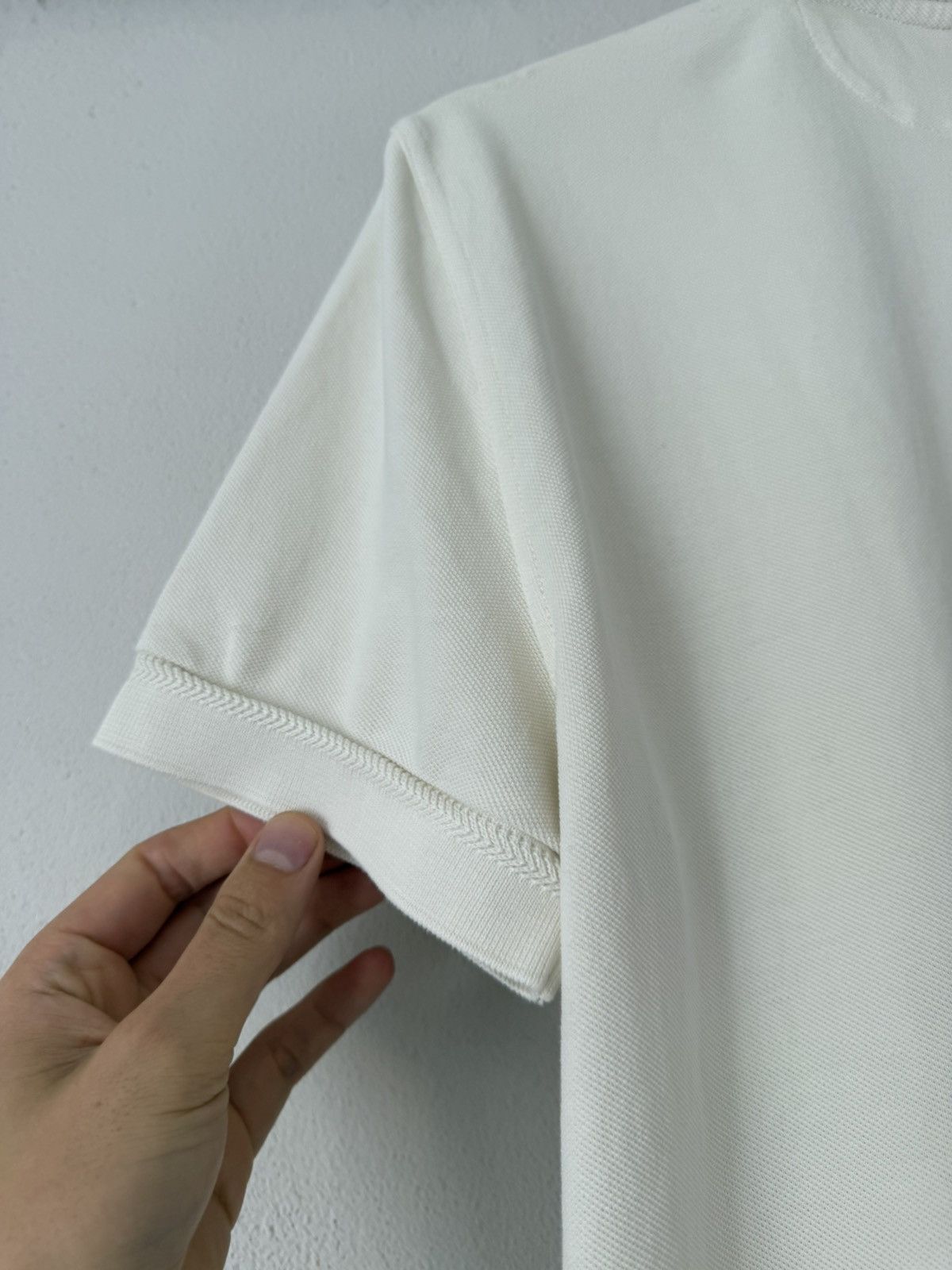Tom Ford Tom Ford Classic Ivory Piqué Polo Shirt Size US M / EU 48-50 / 2 - 13 Thumbnail