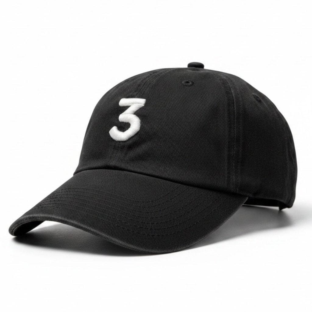 Chance The Rapper Chance The Rapper 3 Promo Dad Hat Black One Size Hip Hop Size ONE SIZE - 1 Thumbnail