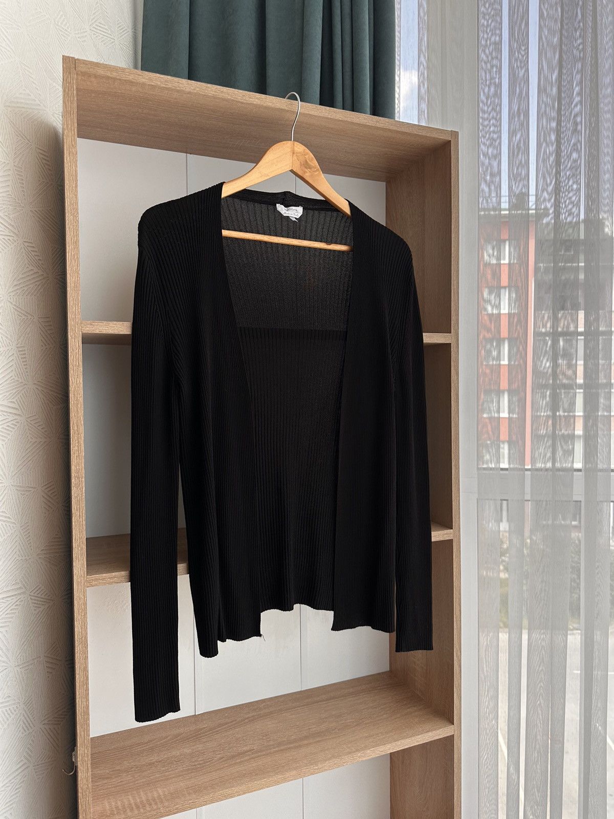 Max Mara × Vintage Vintage Max Mara Luxury Virgin Wool Formal Cardigan Size S / US 4 / IT 40 - 2 Thumbnail