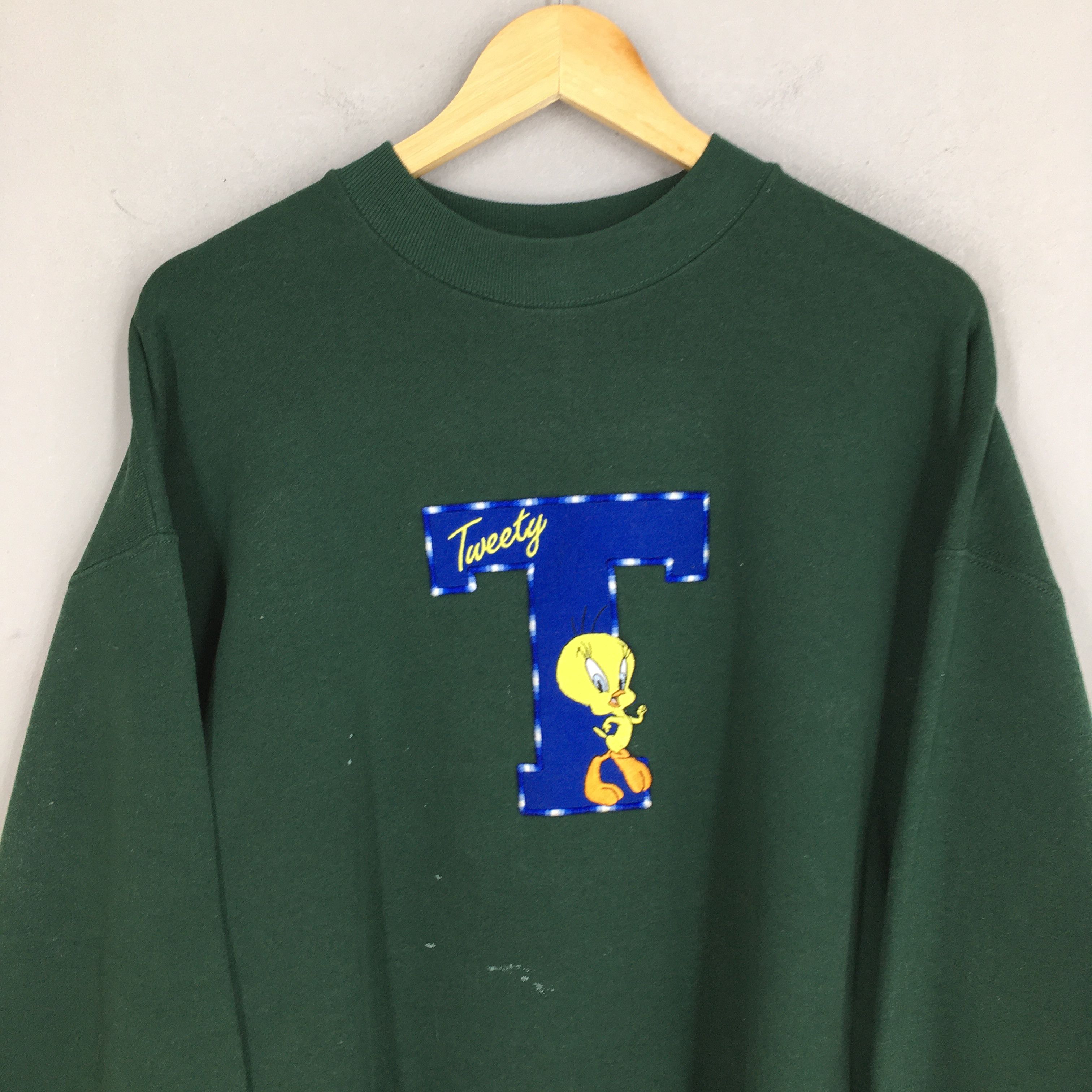 Cartoon Network × Twenty × Vintage Vintage90's Looney Tunes Tweety Bird Green Sweatshirt XLarge Size US XL / EU 56 / 4 - 2 Thumbnail
