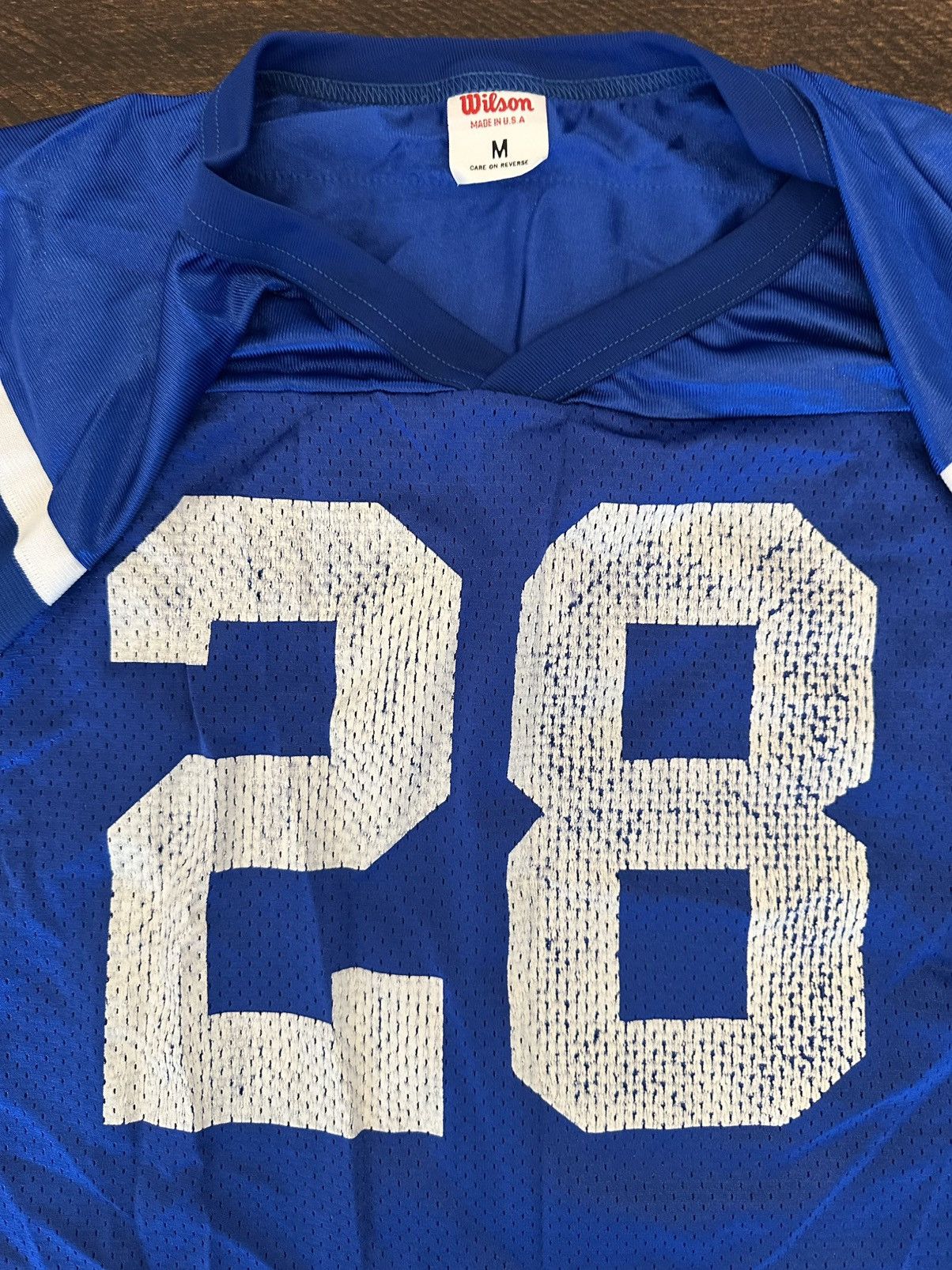 Wilson VTG 90s Marshall Faulk Indy Colts Wilson Men’s Jersey-Med Size US M / EU 48-50 / 2 - 2 Thumbnail