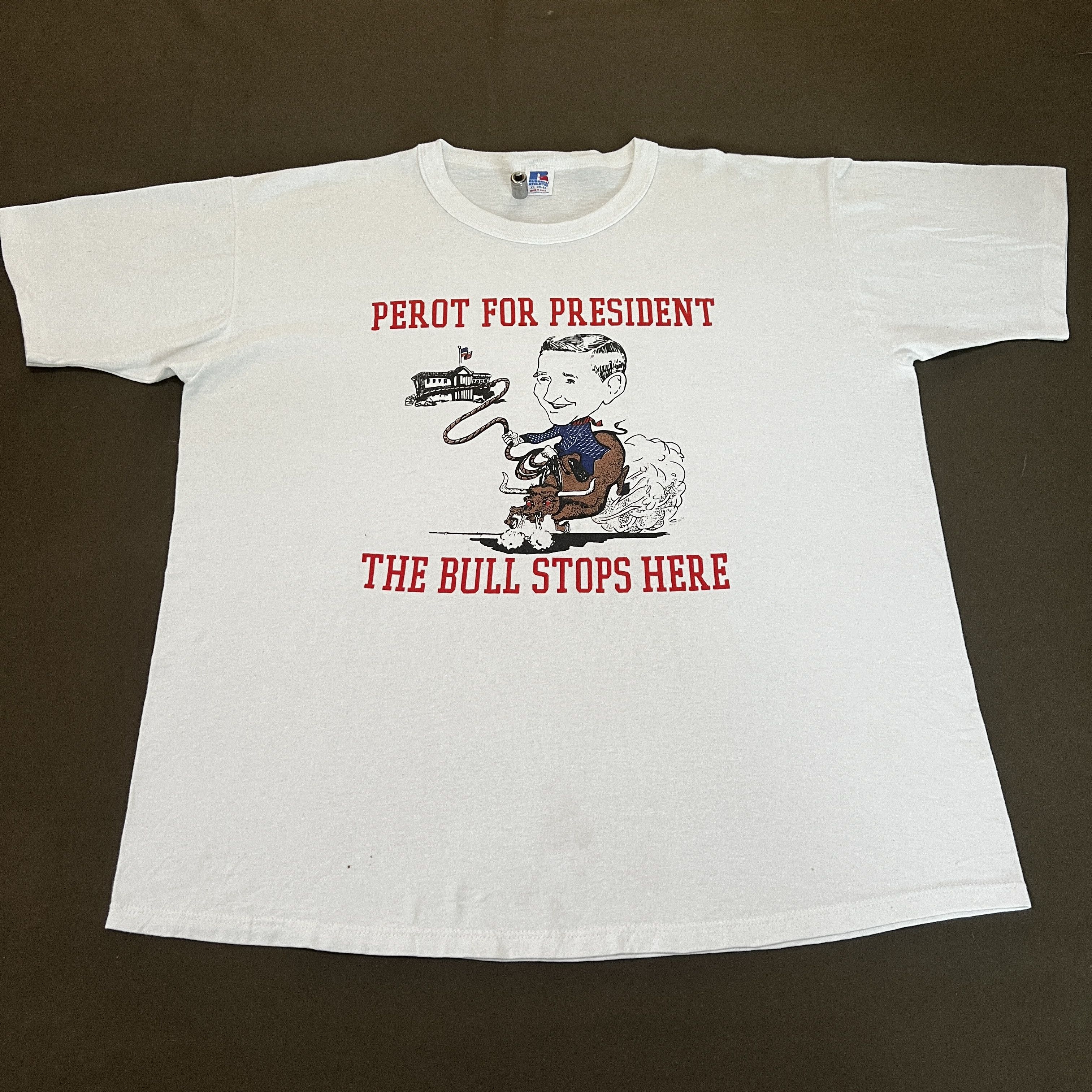 President's Vintage 90s Ross Perot for President Tee XL humor politics Size US XL / EU 56 / 4 - 2 Thumbnail