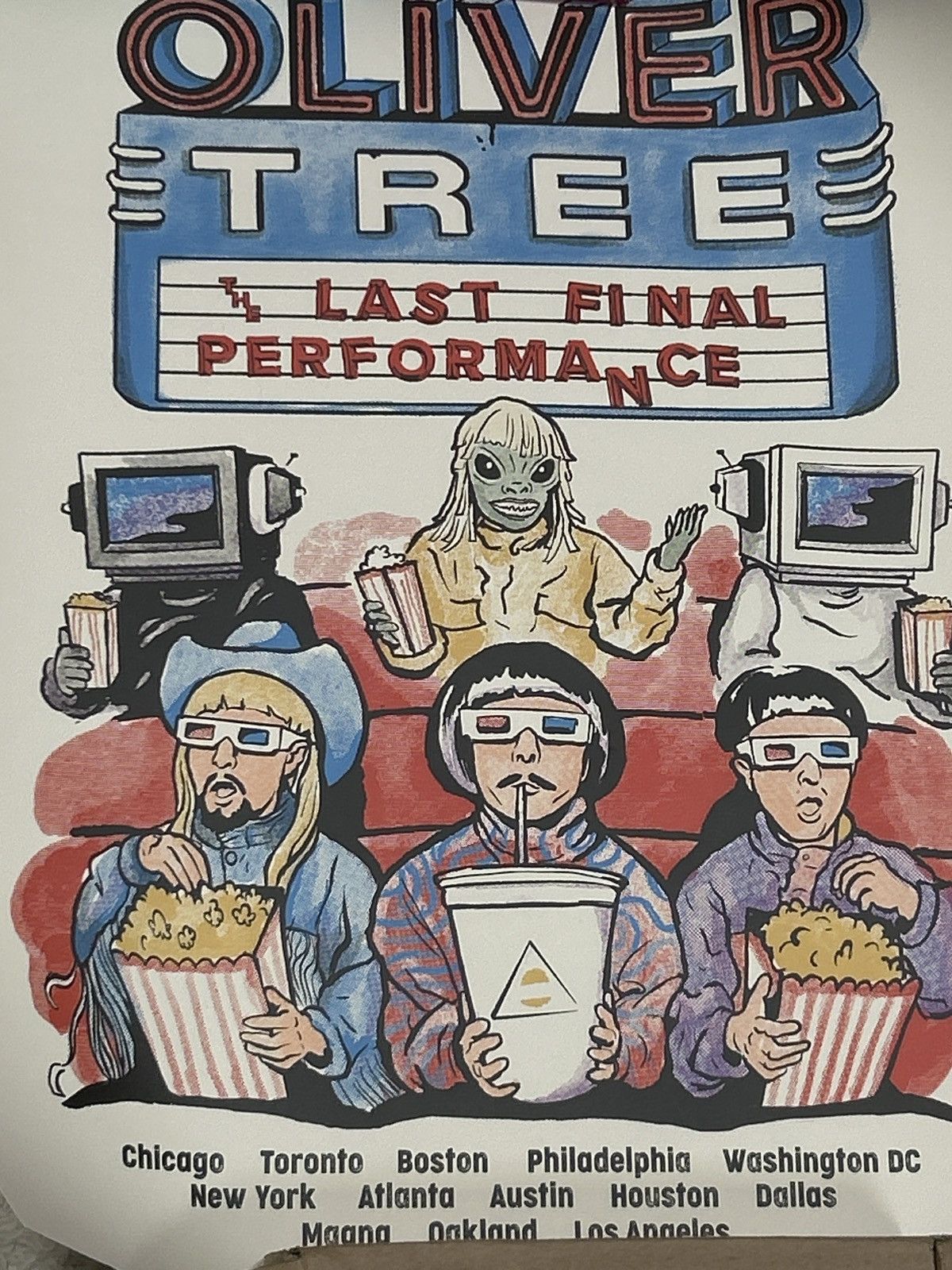 Band Tees OLIVER TREE POSTER LAST FINAL PERFORMANCE Size ONE SIZE - 1 Preview