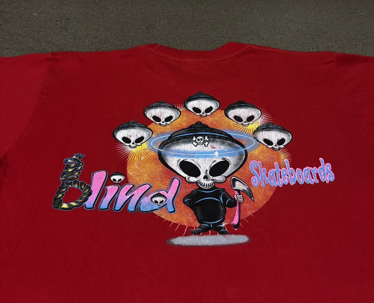 Blind Skateboards Vintage 90s Blind Skateboard Shirt Santa cruz hookups Size US XL / EU 56 / 4 - 5 Thumbnail