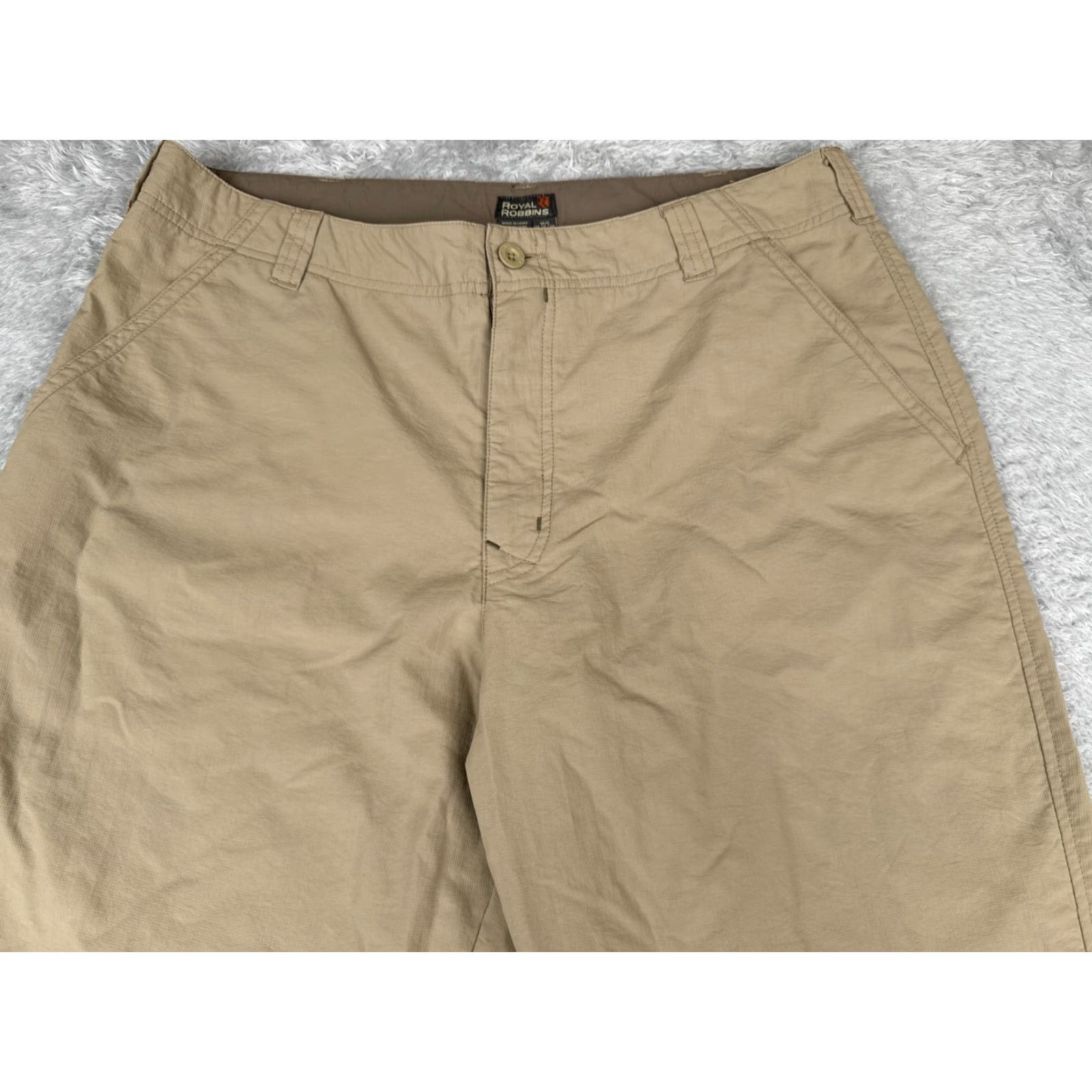 Royal Robbins Royal Robbins Pants Men 36 Beige Nylon Zipper Pockets Cargo Hiking 36x30 Pants Regular Beige Mens Regular Straight 100% Nylon Size US 36 / EU 52 - 4 Thumbnail