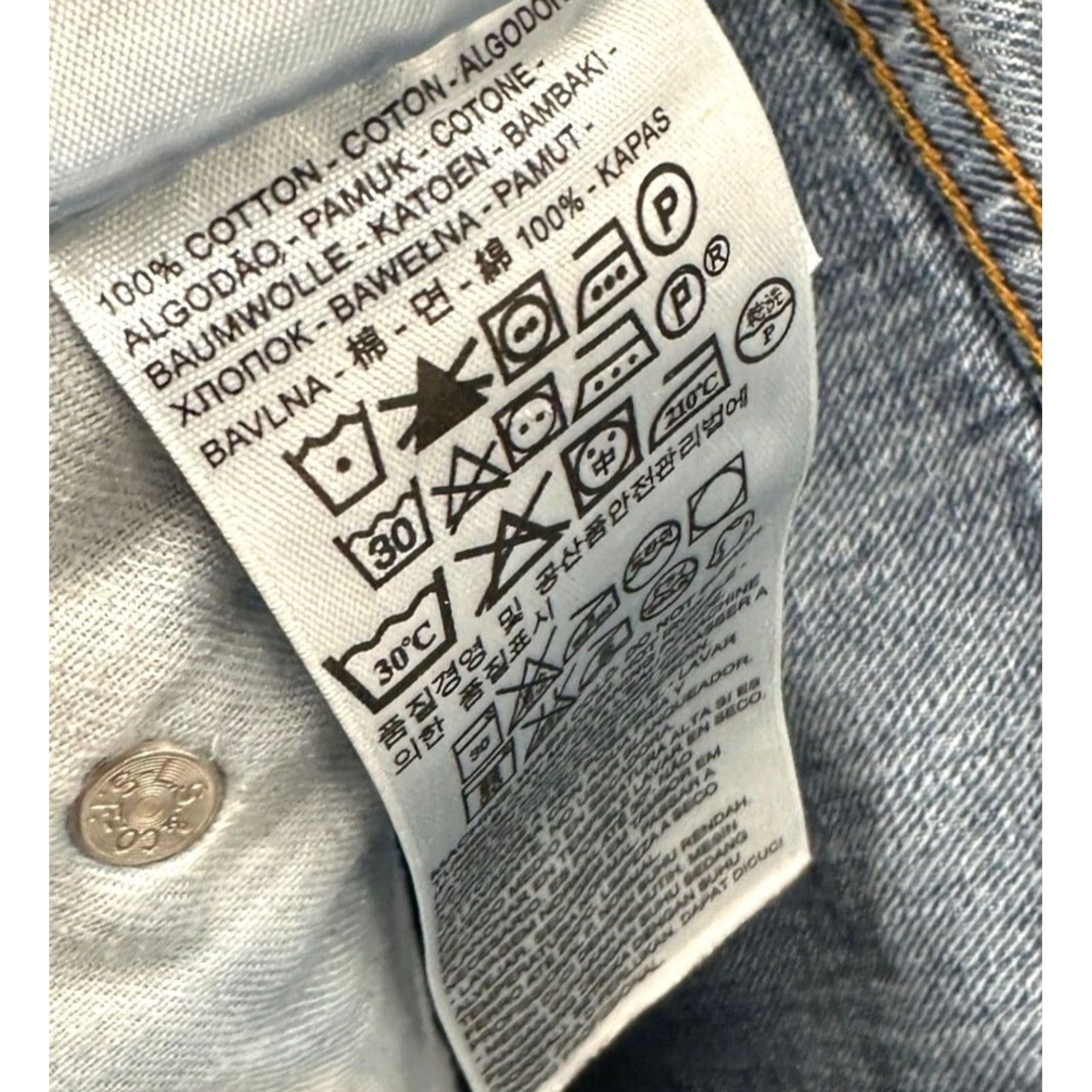 Levi's Levi's 550 Jeans Men 38X30 Blue Straight Leg Red Tab 100% Cotton Denim 5 Pockets Size US 38 / EU 54 - 5 Thumbnail
