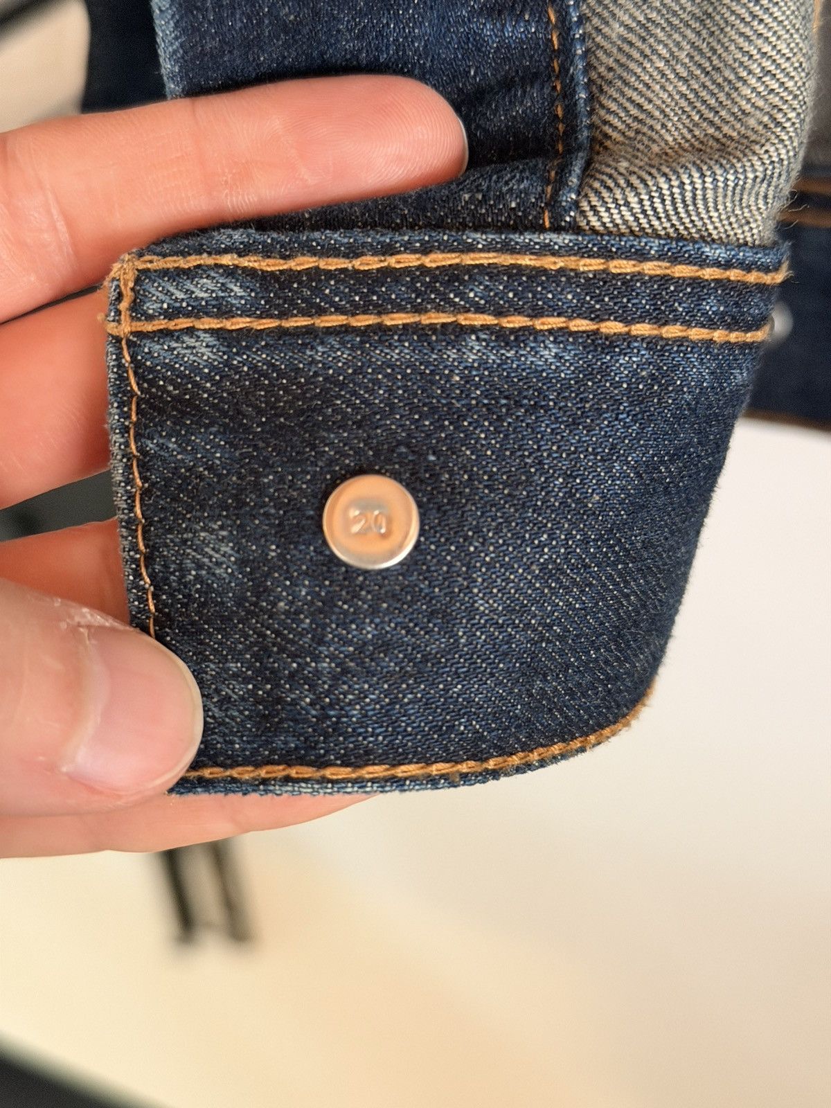 Celine Celine Trucker Jacket in Dark Indigo Size US S / EU 44-46 / 1 - 5 Thumbnail