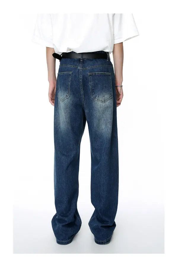Japanese Brand Mibuki x Miki Vintage patch ripped loose straight jeans Size US 32 / EU 48 - 5 Thumbnail
