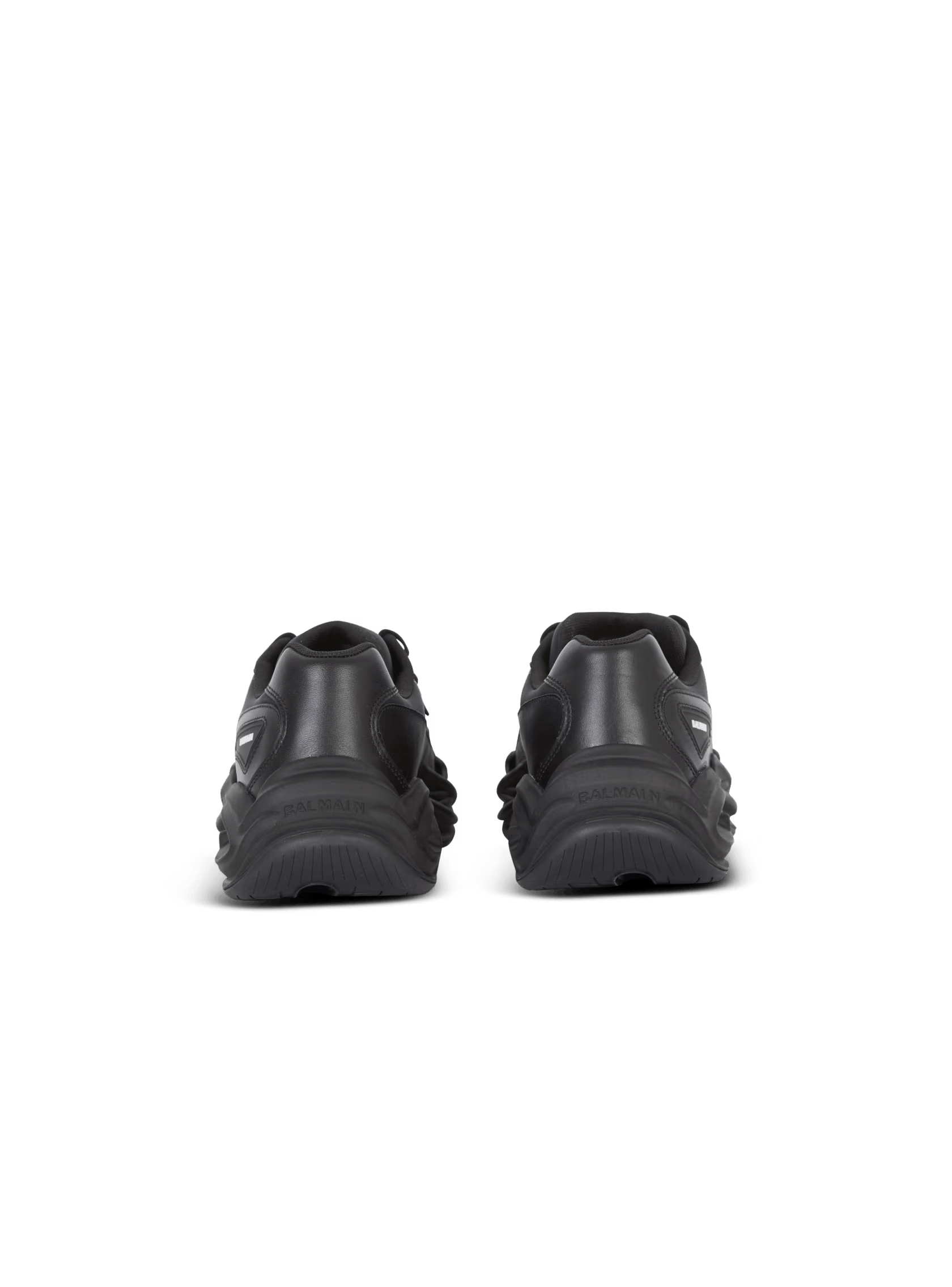 Balmain o1s1wg110325 Run-Row Low-Top Sneakers in Black Size US 10 / EU 43 - 5 Thumbnail