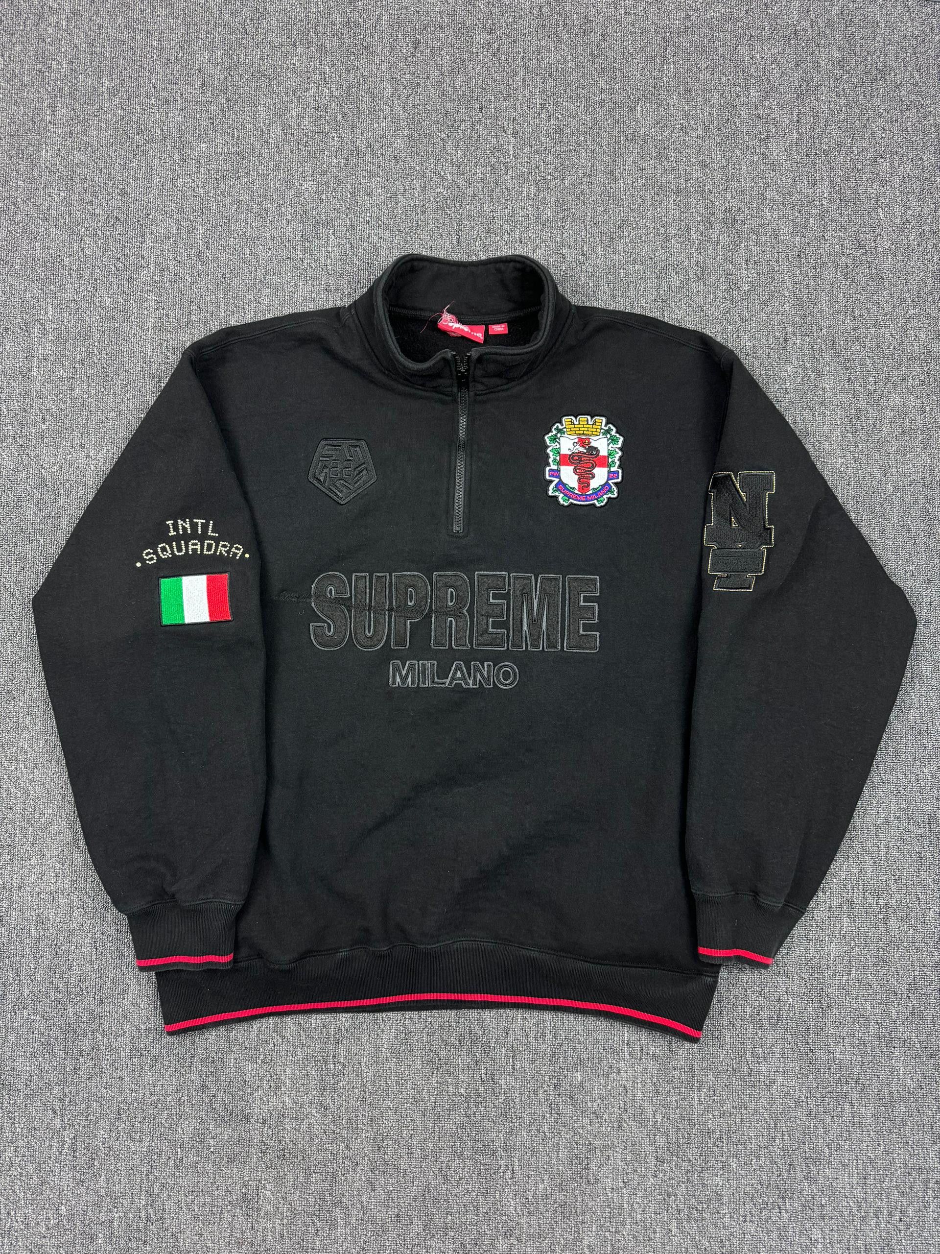 Supreme Supreme Milano Half Zip Pullover Black XL | Grailed