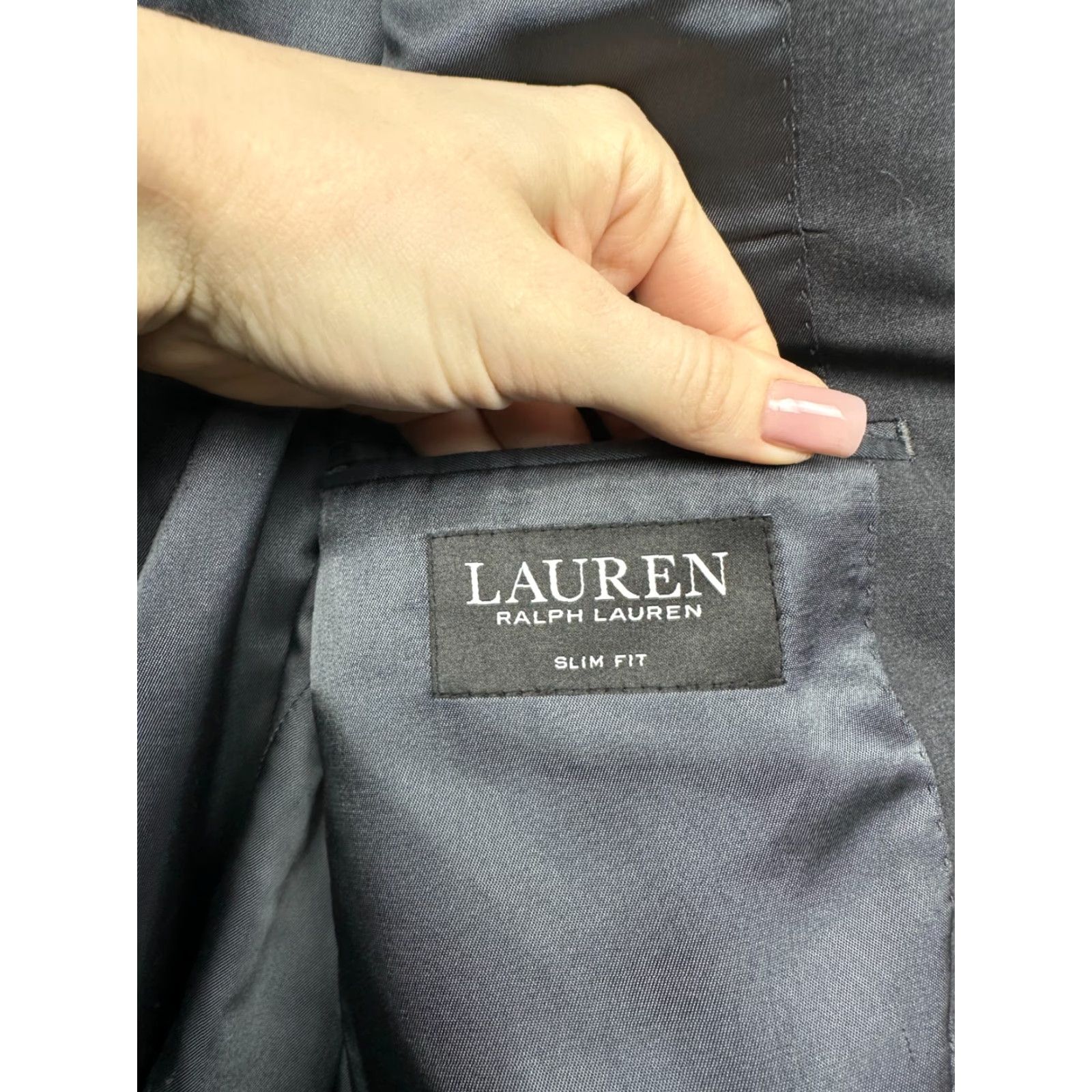 Ralph Lauren Ralph Lauren Black Label Mens Wool Blazer Jacket 54 (L) Slim Fit Gray - Blazer - Men - 54 - Wool - Two-Button, Four-Button - Vintage: No Size 54R - 4 Thumbnail
