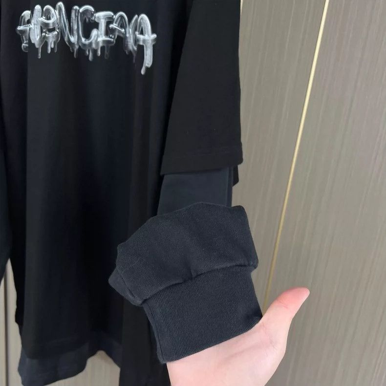 Balenciaga Balenciaga Jelly Alphabet Fake Two Hoodies Size US XS / EU 42 / 0 - 4 Thumbnail