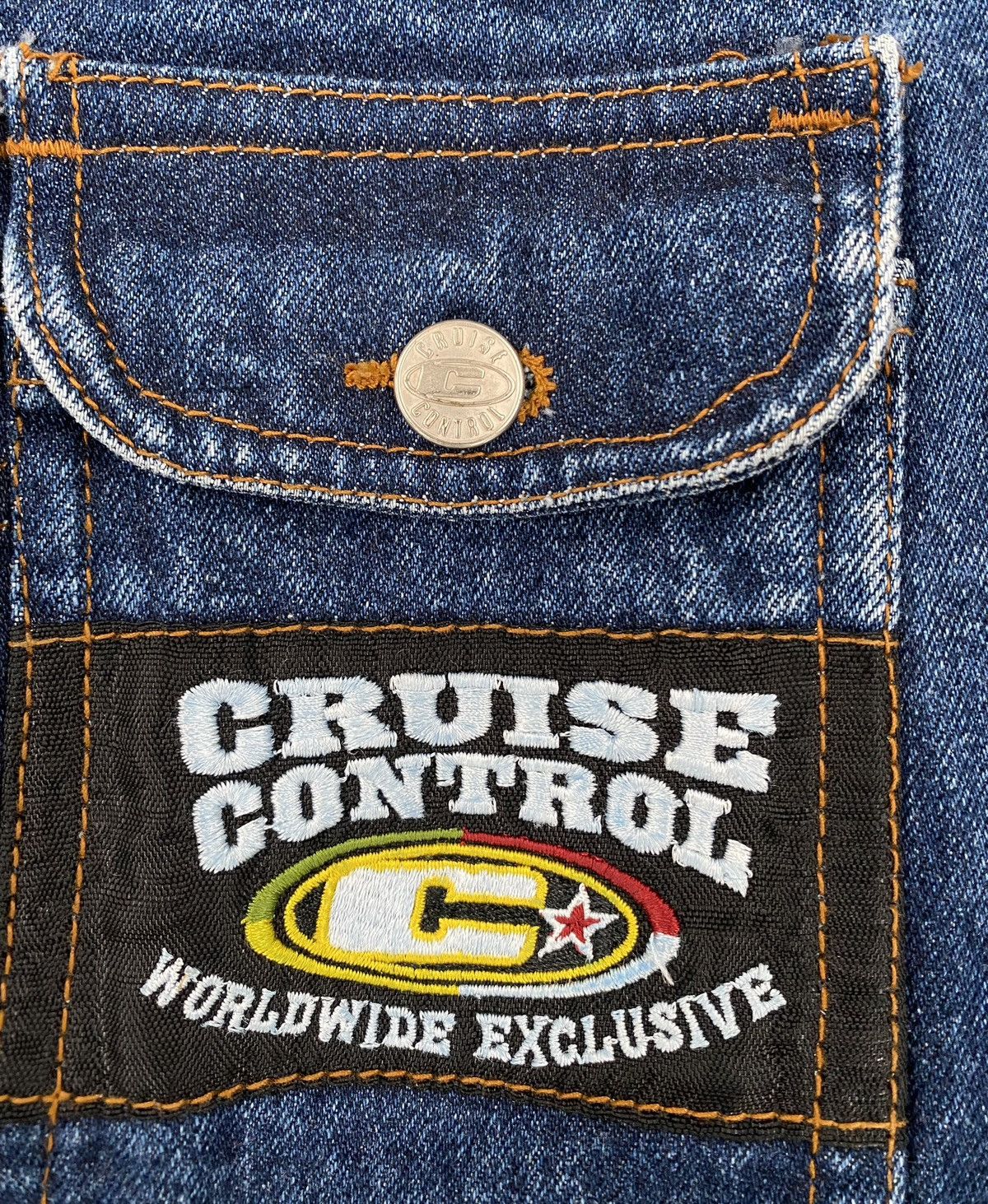 Other VTG Y2K Cruise Control Logo Deep Pocket Jean Shortalls Size US 36 / EU 52 - 4 Thumbnail