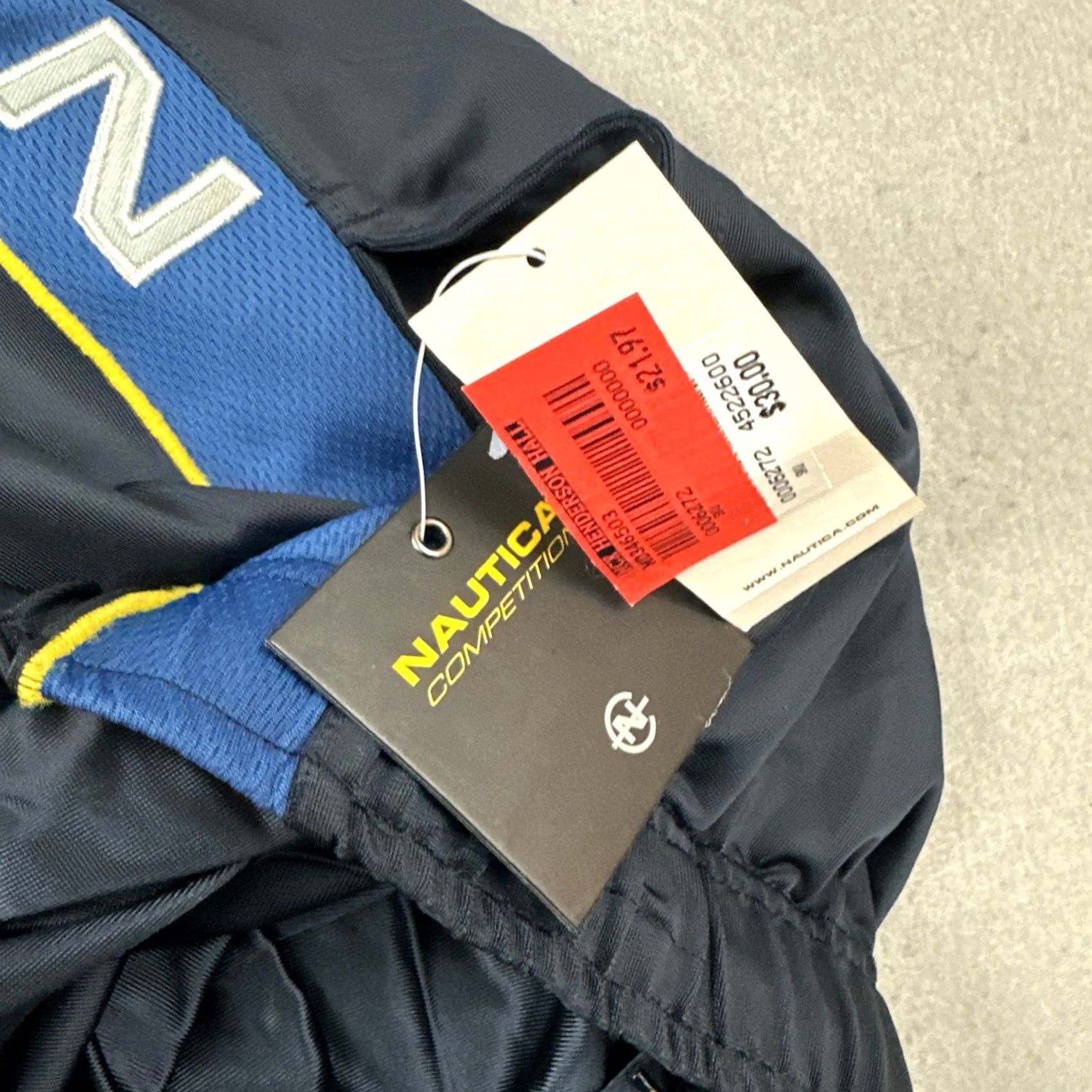 Nautica Nautica Competition Athletic Shorts Men 2XL Navy Blue Spellout Y2K Deadstock XXL Size US 39 - 6 Thumbnail
