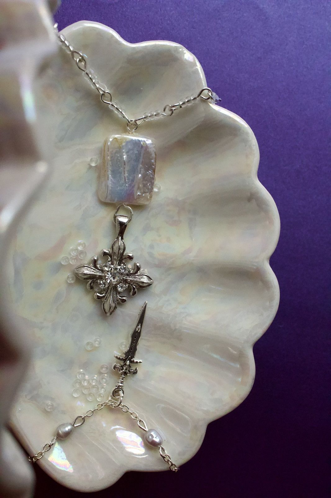Other Two Pearl Necklace Set, Silver Tone Layered Jewelry Size ONE SIZE - 4 Thumbnail