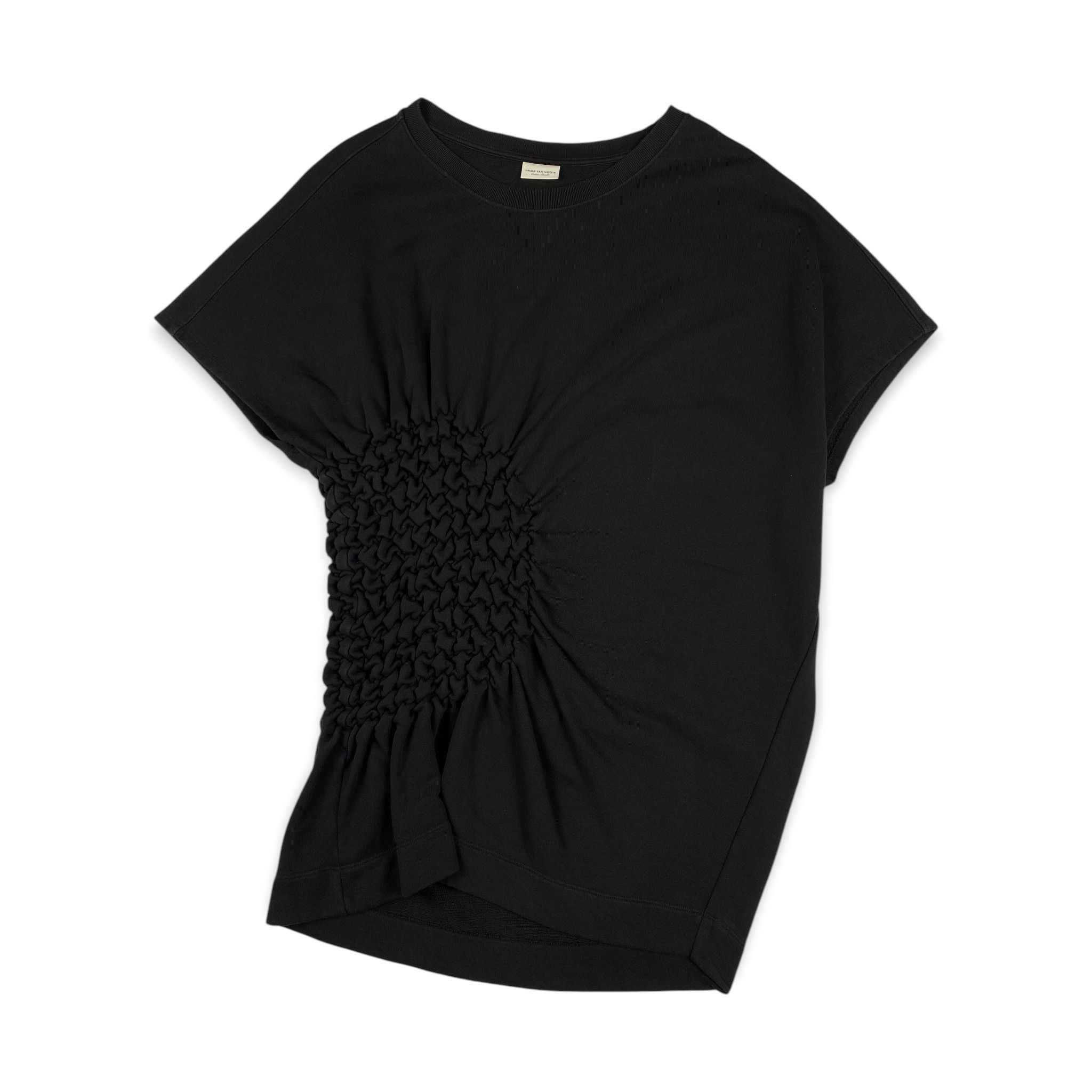 Dries Van Noten Ruched Short Sleeve T-Shirt Dress Size XS / US 0-2 / IT 36-38 - 1 Thumbnail