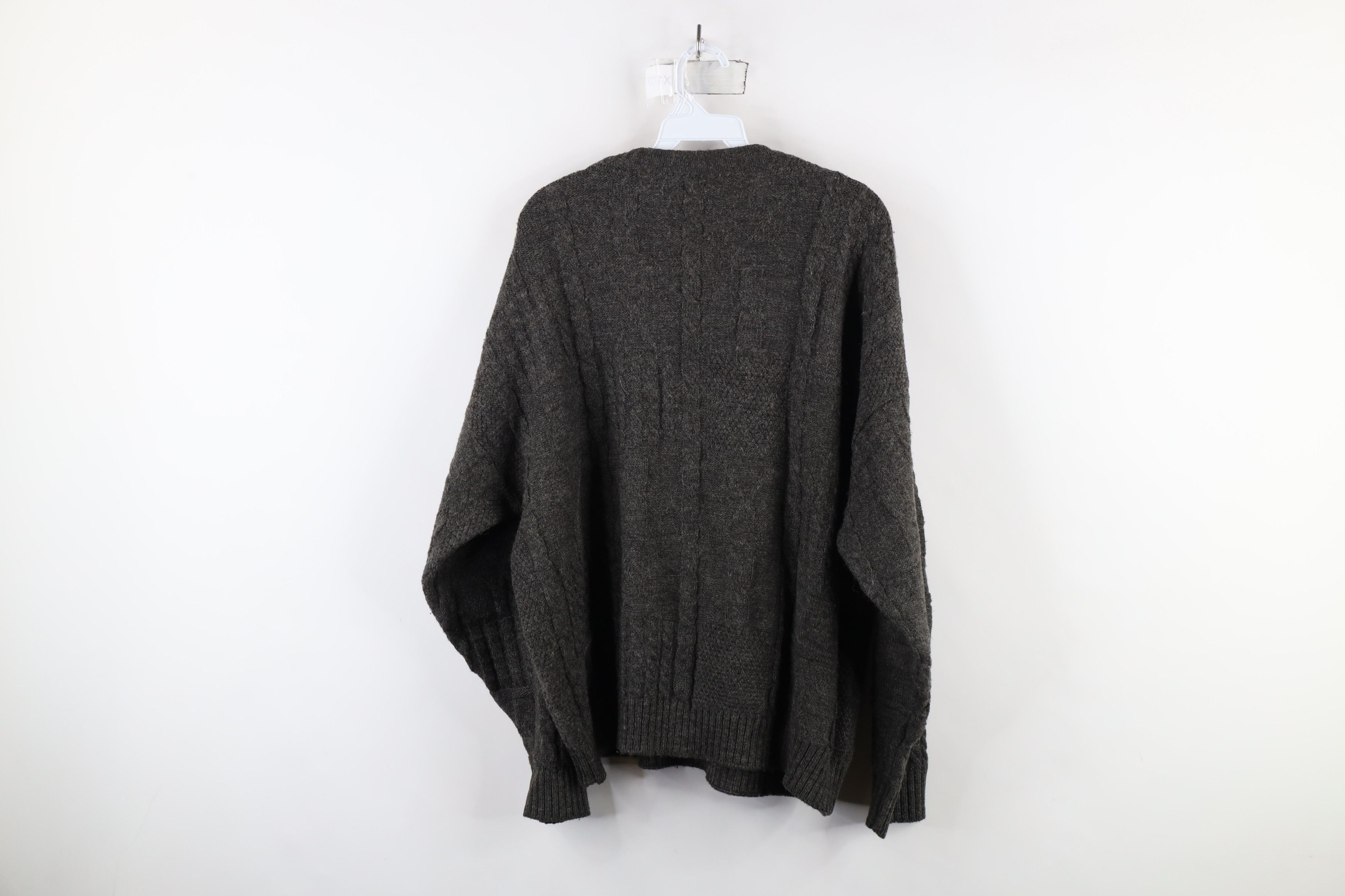 Vintage Vintage 90s Streetwear Blend Chunky Cable Knit Sweater Gray Size US M / EU 48-50 / 2 - 8 Thumbnail