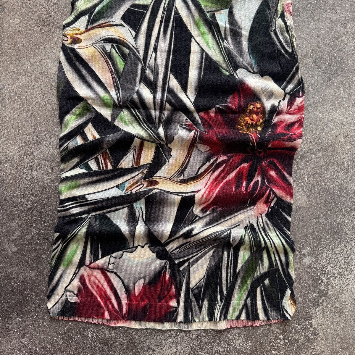 Escada Escada Floral Print Wool Blouse / Sleeveless Top Size S / US 4 / IT 40 - 10 Thumbnail