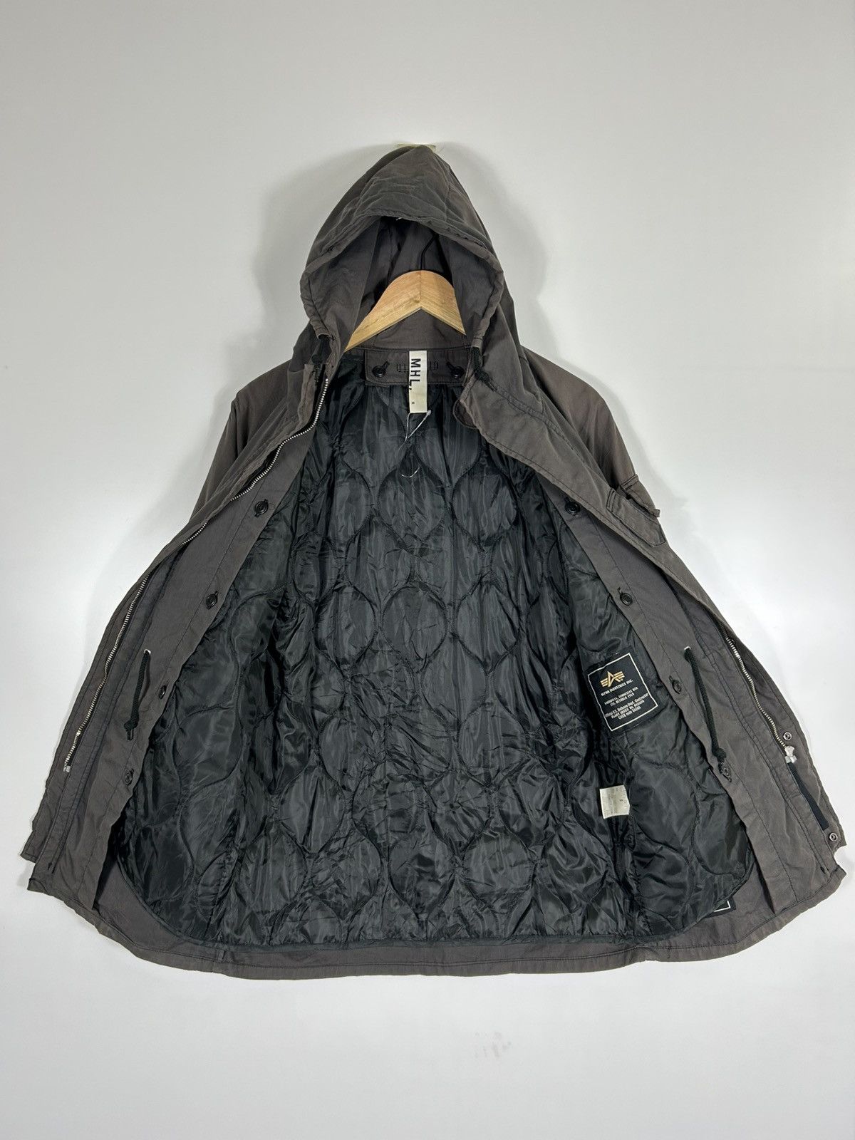 Alpha Industries × Margaret Howell ⚡️Vintage Y2K Alpha Industries X MHL Hooded Parkas Jacket Size US S / EU 44-46 / 1 - 9 Thumbnail