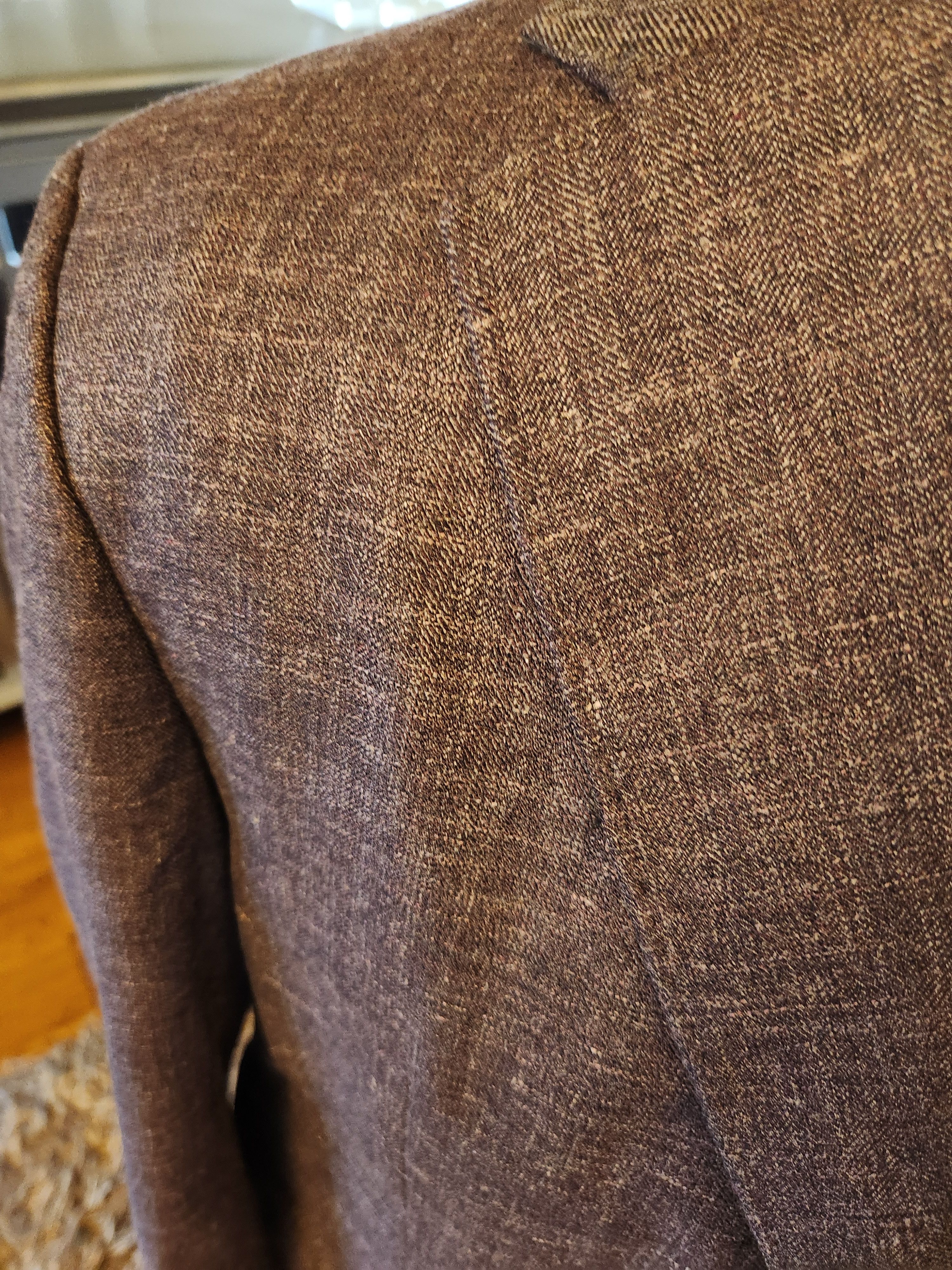 Joseph Abboud NWOT Men's Wool Blend Purple Unstructured Blazer Size 46R - 3 Thumbnail