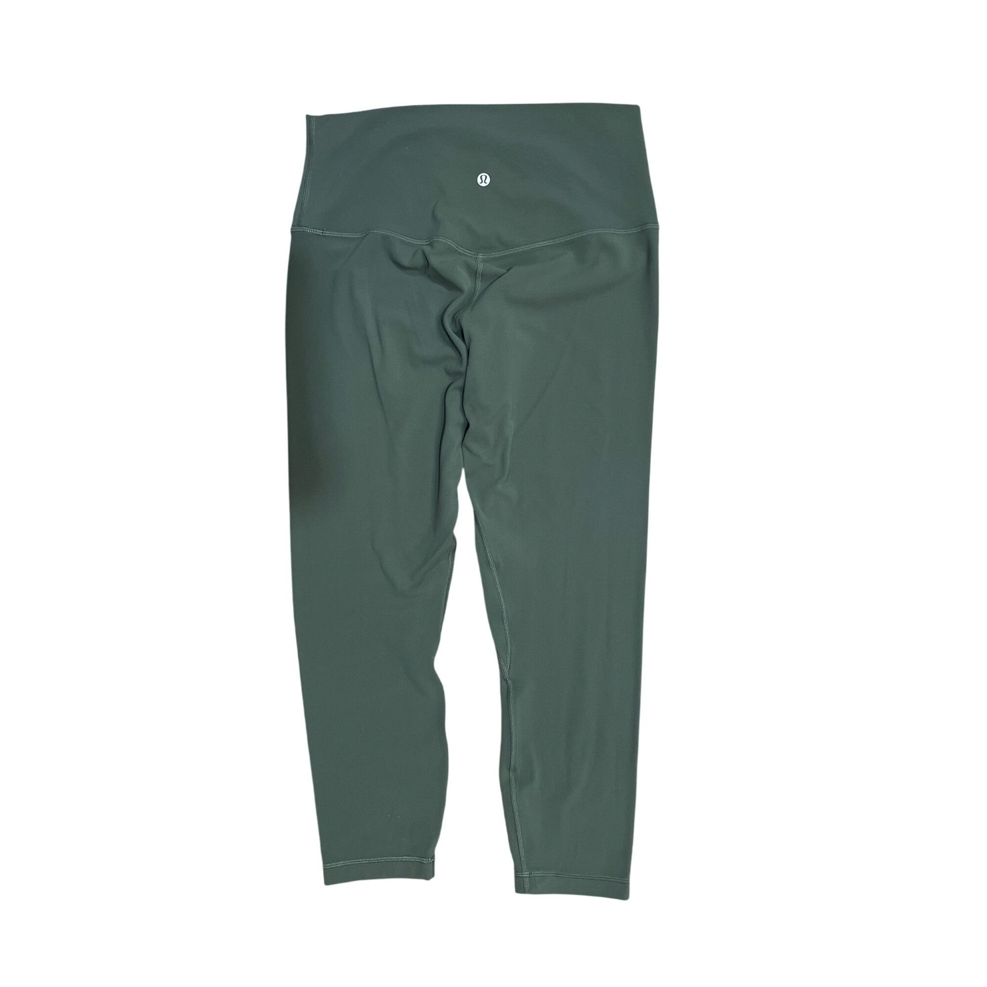 Lululemon 𝓛𝓾𝓵𝓾𝓵𝓮𝓶𝓸𝓷 Women's High-Rise Green Cropped Leggings Size 32" / US 10 / IT 46 - 2 Thumbnail