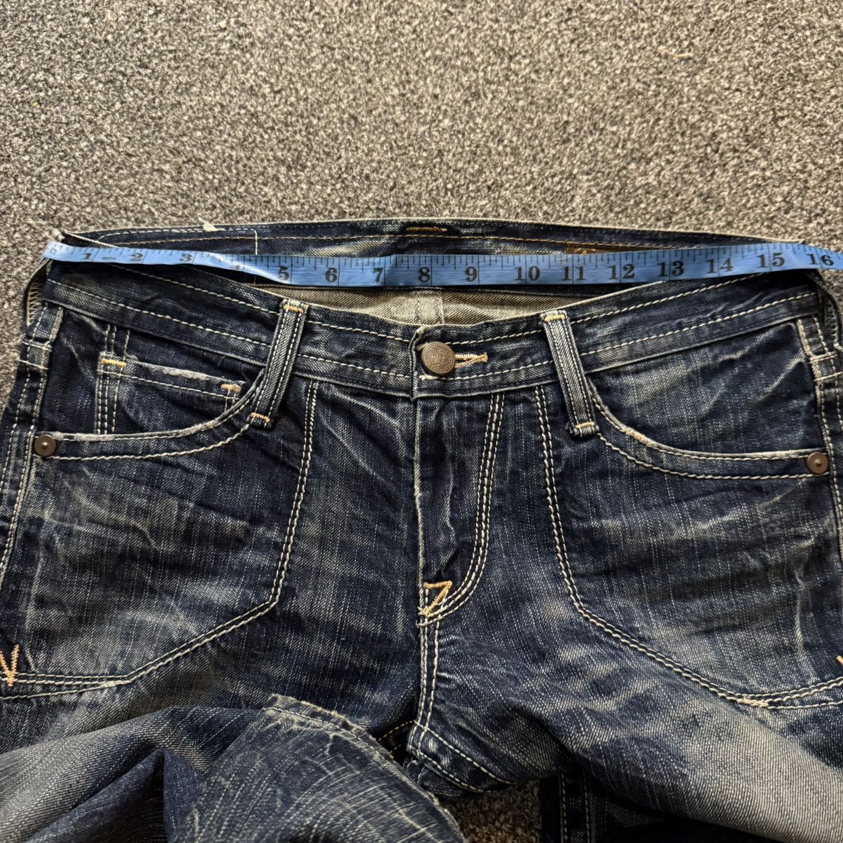 Tornado Mart 🔥🇯🇵 Vintage Flared Sick Japanese Brappers Jeans Size US 30 / EU 46 - 20 Thumbnail