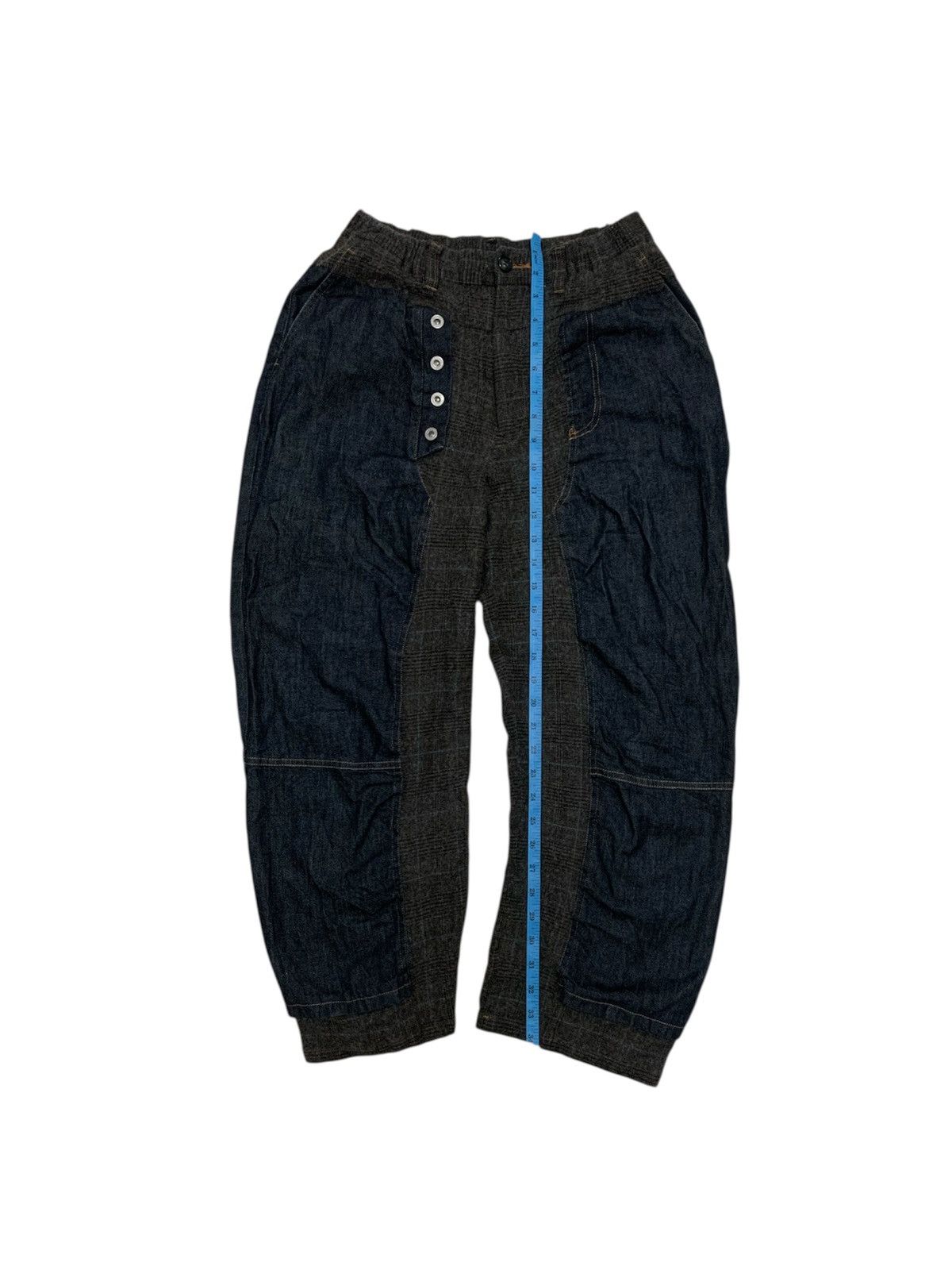 Japanese Brand × Yohji Yamamoto × gomme Gomme wool tartant cropped pants Size US 28 / EU 44 - 9 Thumbnail