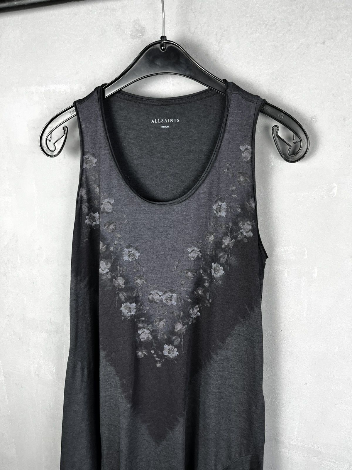 Allsaints AllSaints Tany Loire Asymmetric Dress Washed Black Size M / US 6-8 / IT 42-44 - 2 Thumbnail