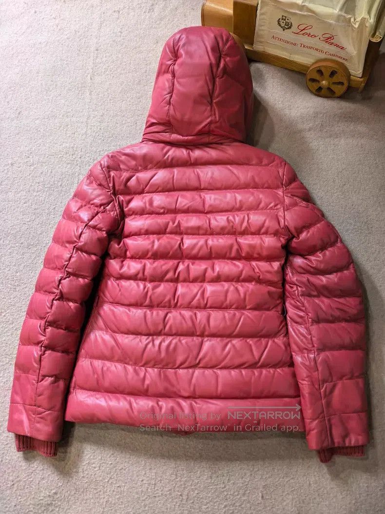 Loro Piana Loro Piana Lamb Leather Hooded Down Jacket Size S / US 4 / IT 40 - 3 Thumbnail