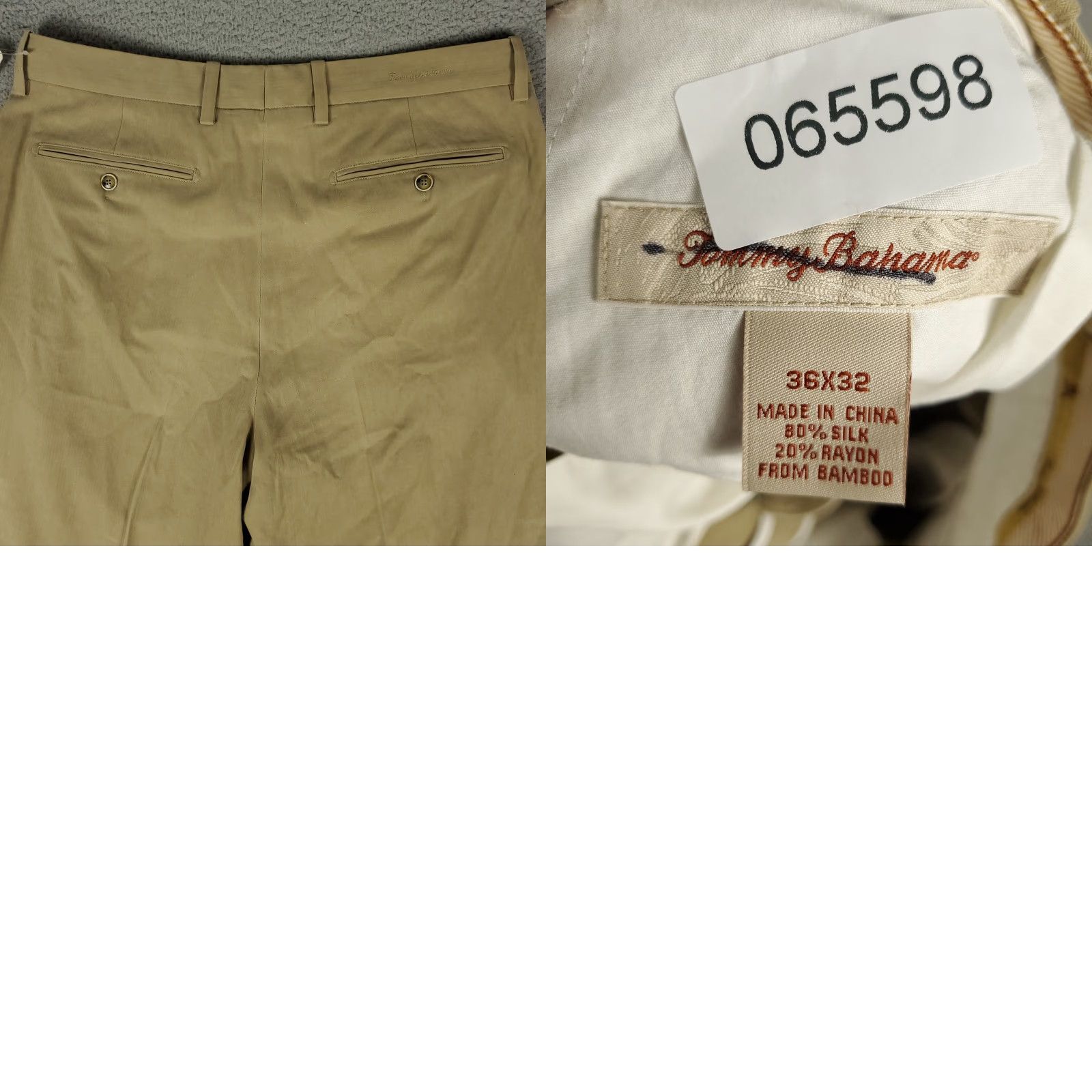 Tommy Bahama Tommy Bahama Pants Mens 36x32 Beige Silk Pleated Chino Trousers Shirt? Size US 36 / EU 52 - 8 Thumbnail