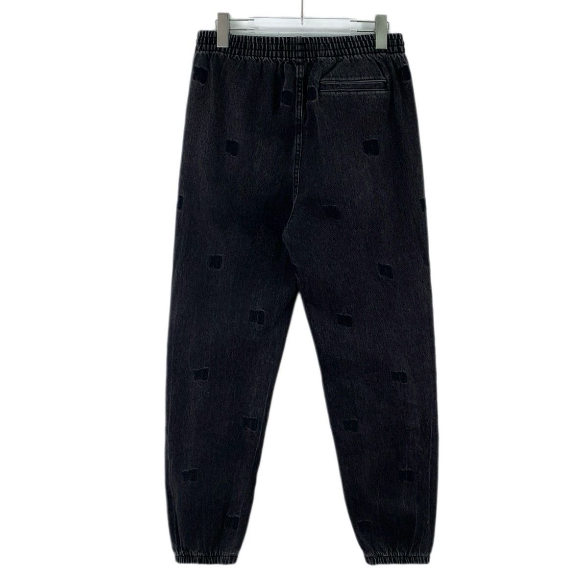 Alexander Wang Alexander Wang Black Logo Cotton Cuffed Denim Pants K26WX Size 24" / US 00 / IT 34 - 2 Thumbnail