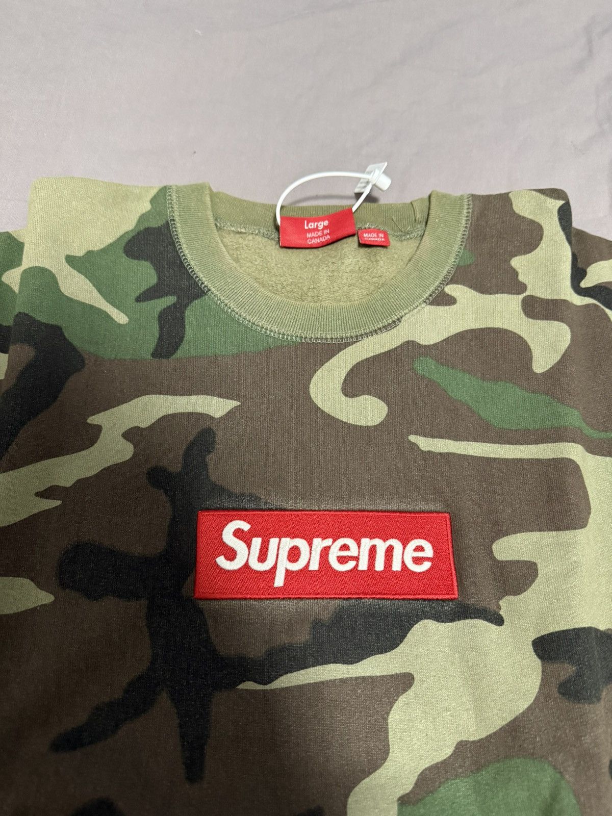 Supreme Supreme fw15 woodland camo box logo crewneck Size US L / EU 52-54 / 3 - 2 Thumbnail