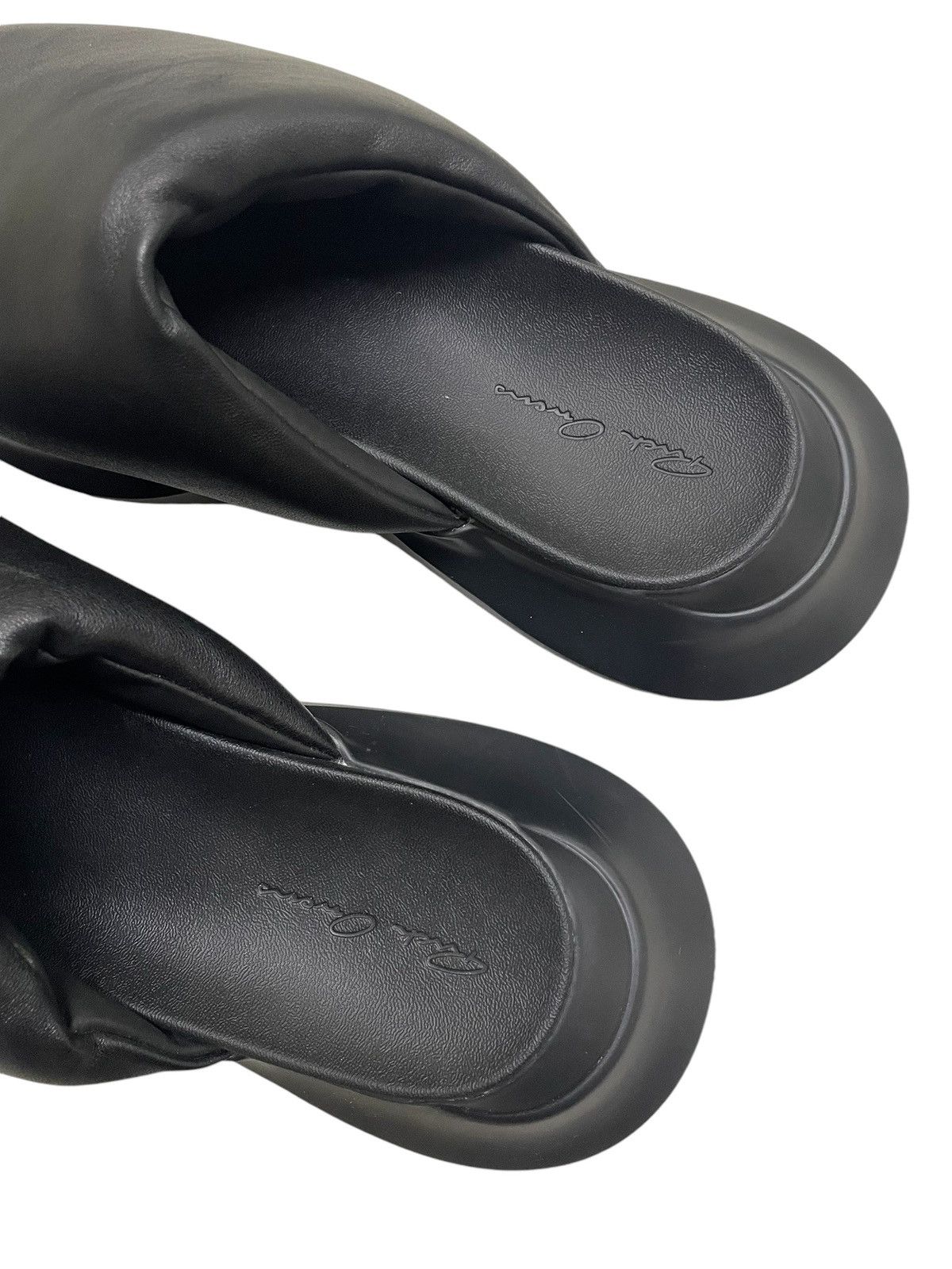 靴 Rick Owens rick owensGeth Puffer Slide43 Rick Owens Black Rick Owens Geth Puffer Slides | Grailed