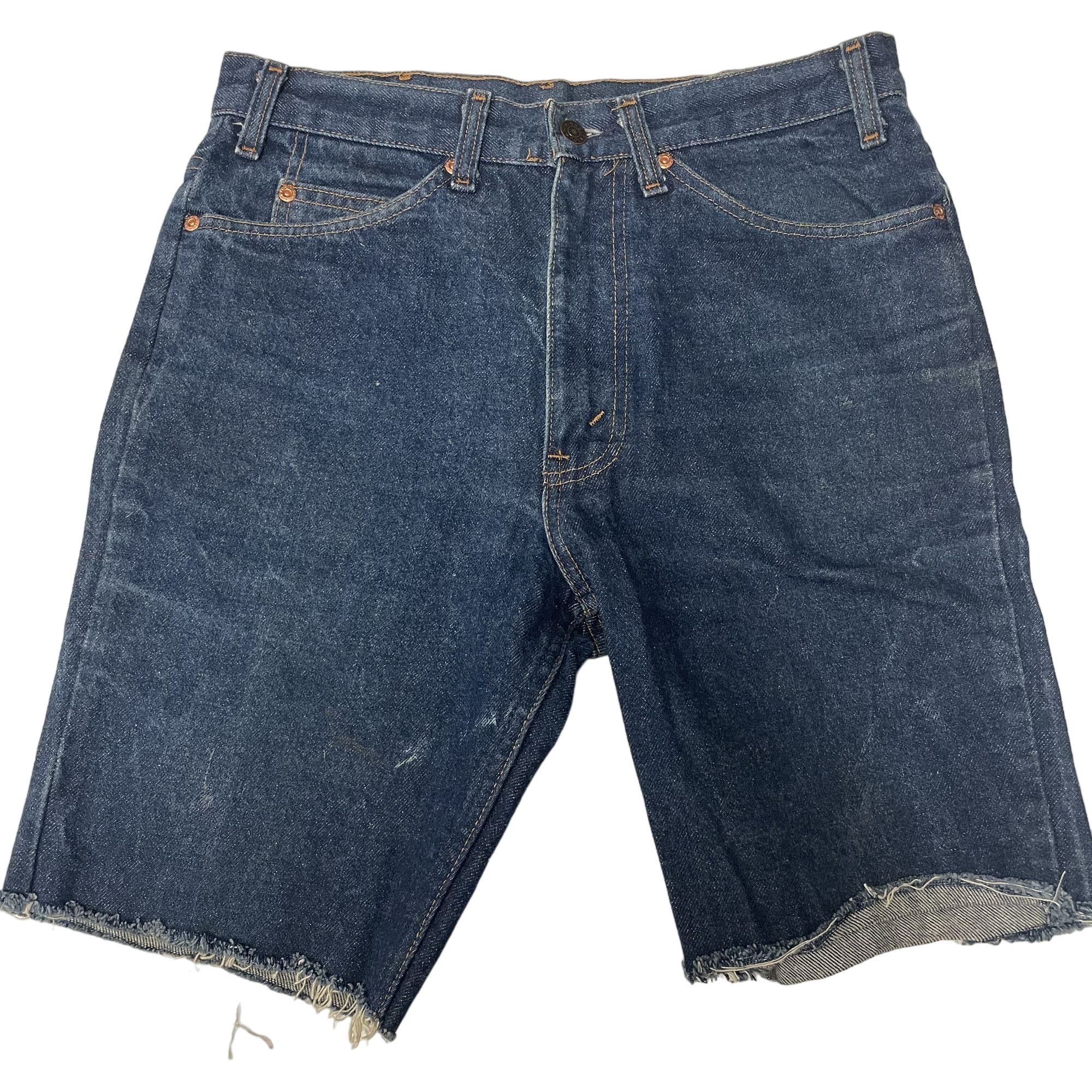 JCPenney Vtg JcPenney PLAIN POCKETS Blue Jean INDIGO Shorts Size US 32 / EU 48 - 1 Thumbnail