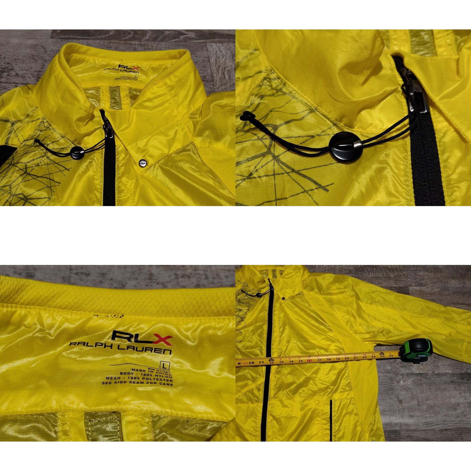 Vintage VINTAGE RLX Ralph Lauren Polo Sport Technologies Cycling Jacket L Bright Yellow Size US L / EU 52-54 / 3 - 8 Thumbnail