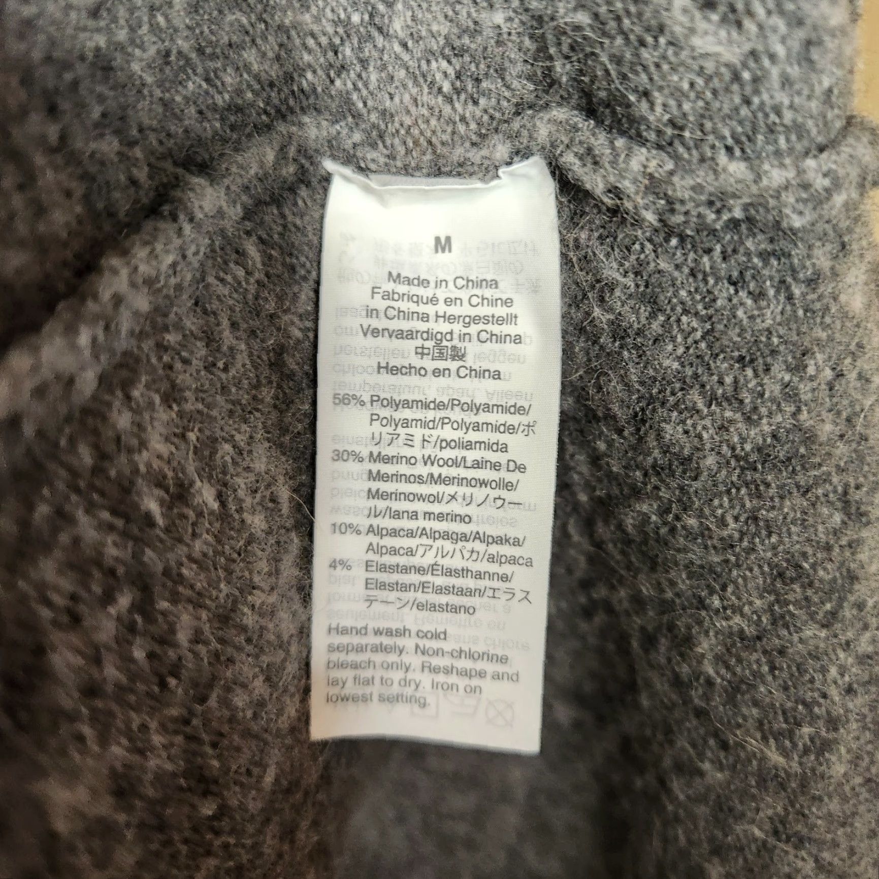 Madewell Madewell Cardigan Womens Wool/Alpaca Blend Gray Cozy Walker Long Open Cardigan-Size L Size L / US 10 / IT 46 - 6 Thumbnail
