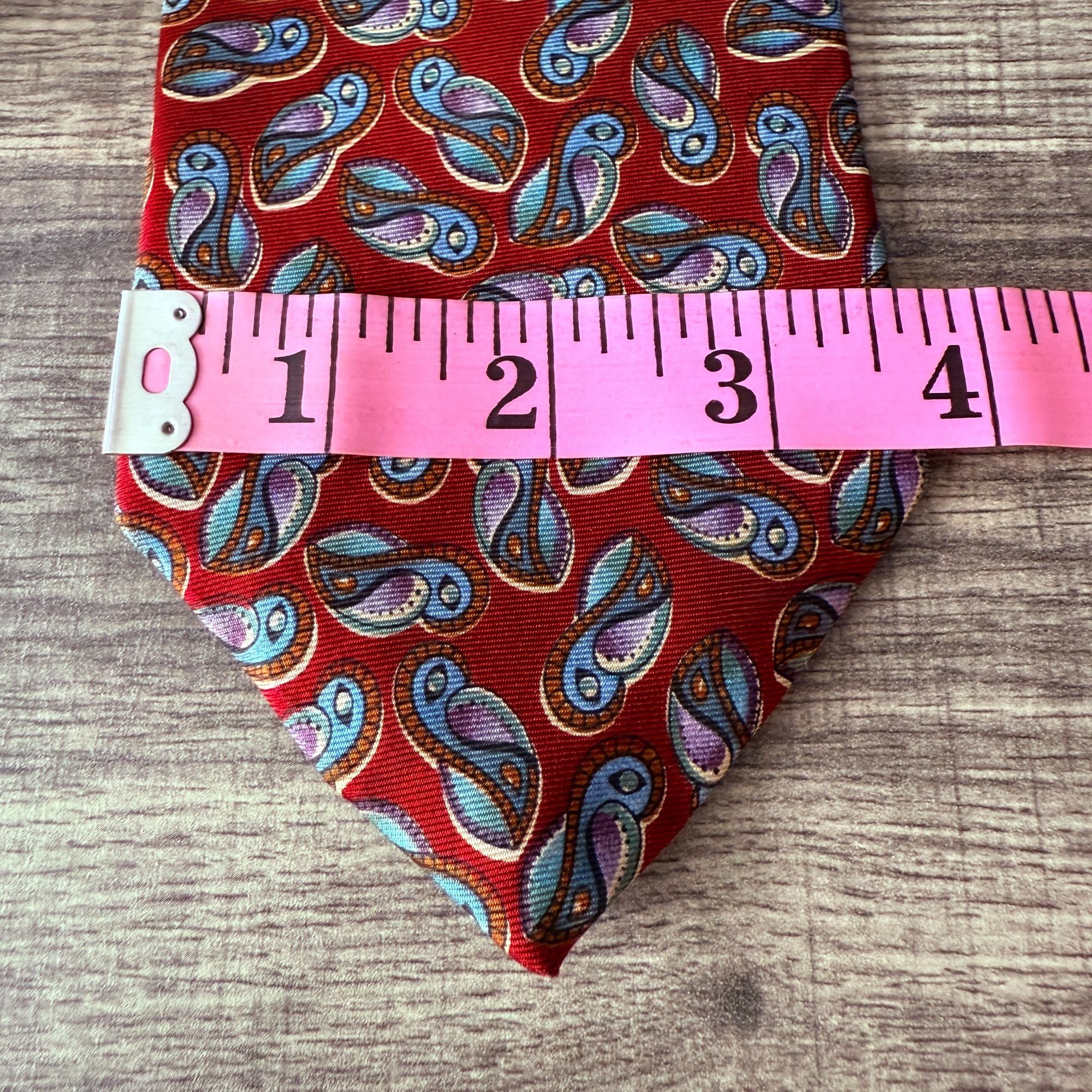 Christian Dior Monsieur Vintage Christian Dior Monsieur Red Paisley All Silk Tie Mad Size ONE SIZE - 10 Thumbnail