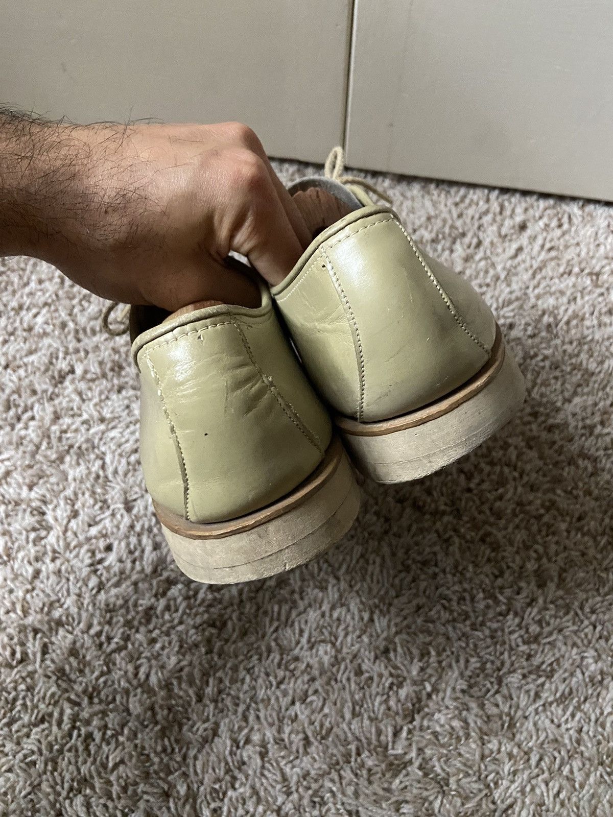 Sperry × Vintage Vintage Sperry TopSider Seafoam Green Leather Nauti Oxford Size US 9 / EU 42 - 4 Thumbnail