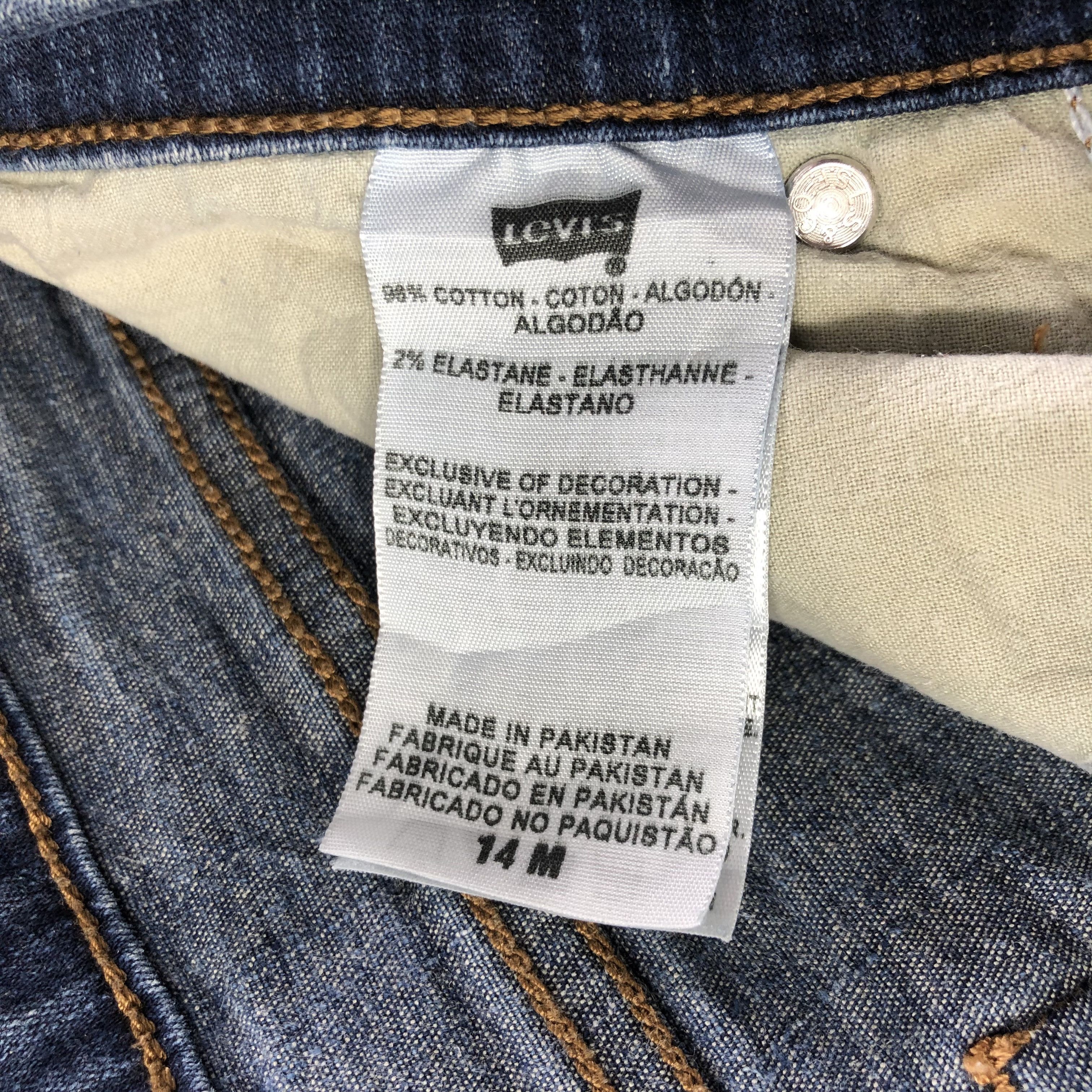 Levi's × Vintage Vintage Blue Wash Levis 512 Jeans-JM3480 Size 31" - 9 Thumbnail