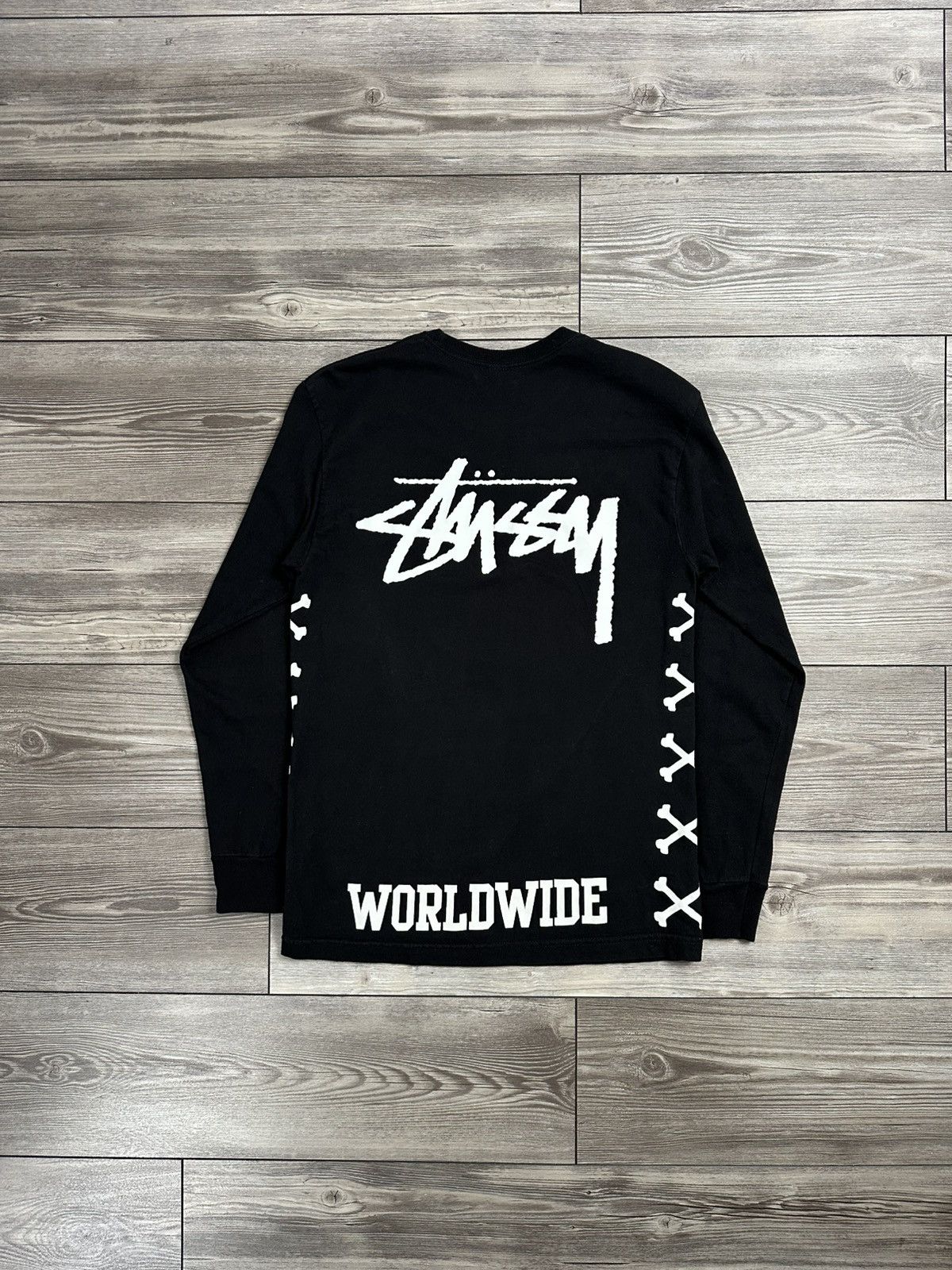 Stussy × Vintage Stussy Worldwide Skull Longsleeve Size US M / EU 48-50 / 2 - 2 Thumbnail