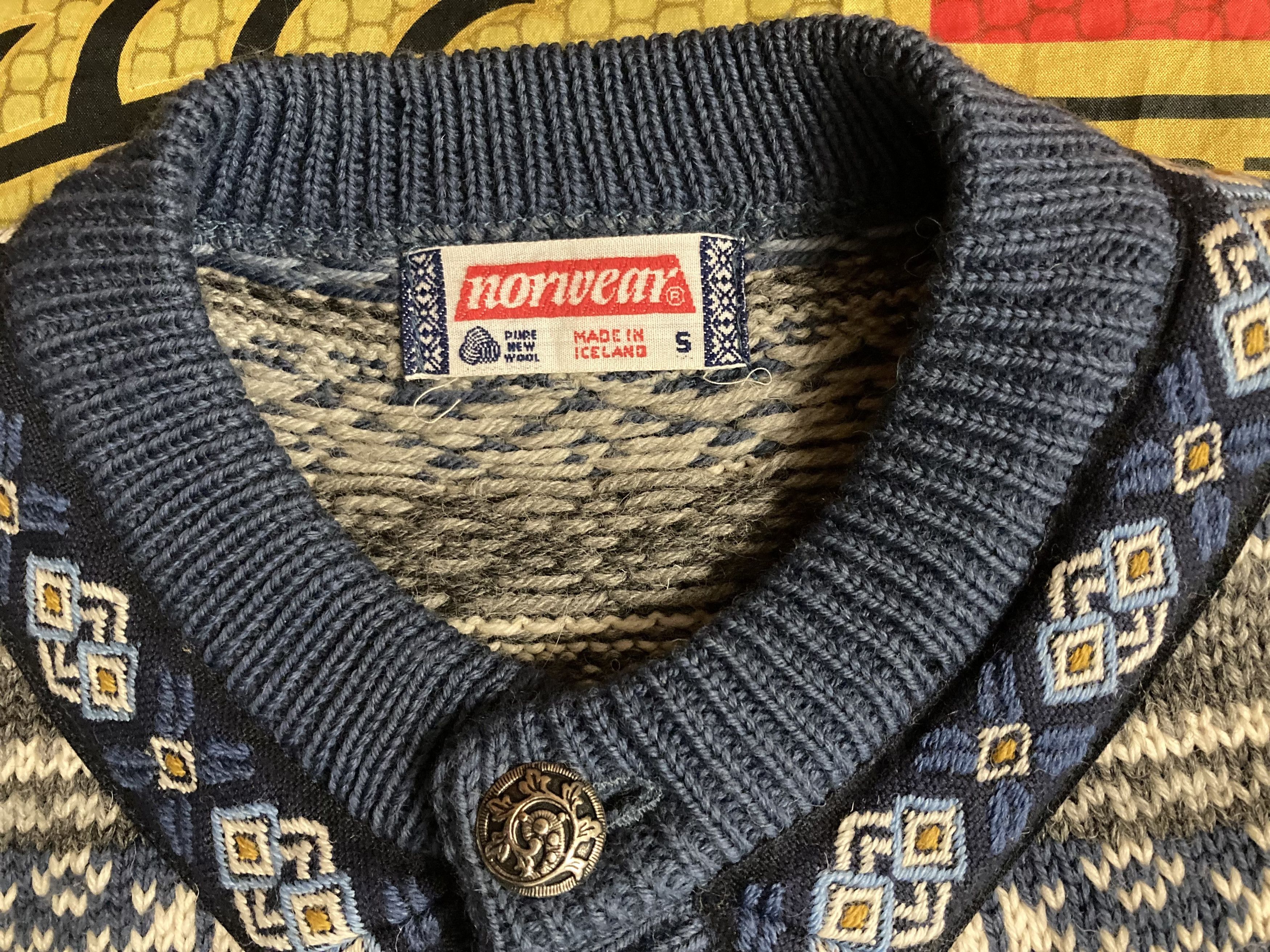 Dale Of Norway Vintage Cardigan 100% Pure Wool Knitted Icelandic Woolen Size M / US 6-8 / IT 42-44 - 5 Thumbnail